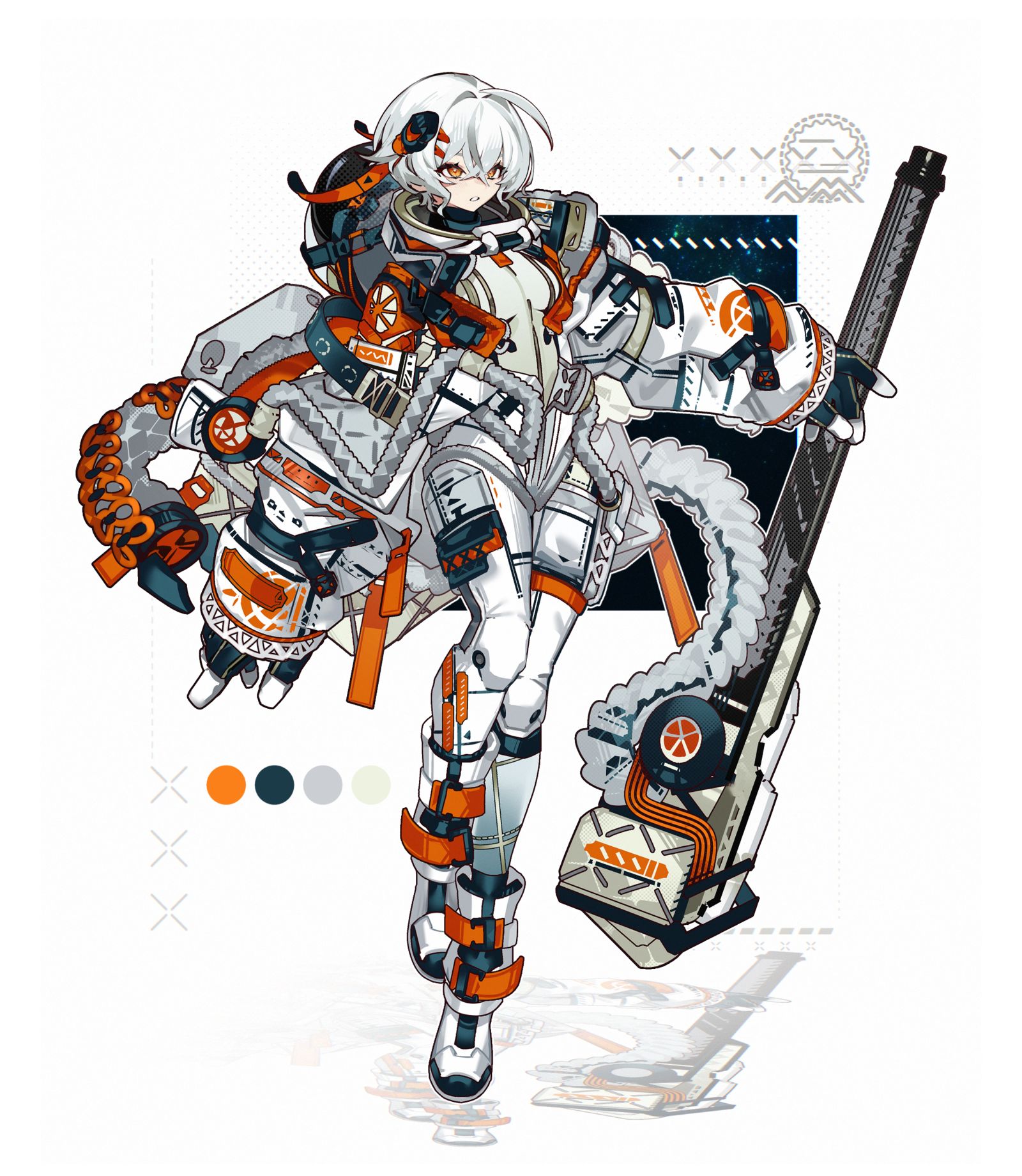 Orange-naut插画图片壁纸
