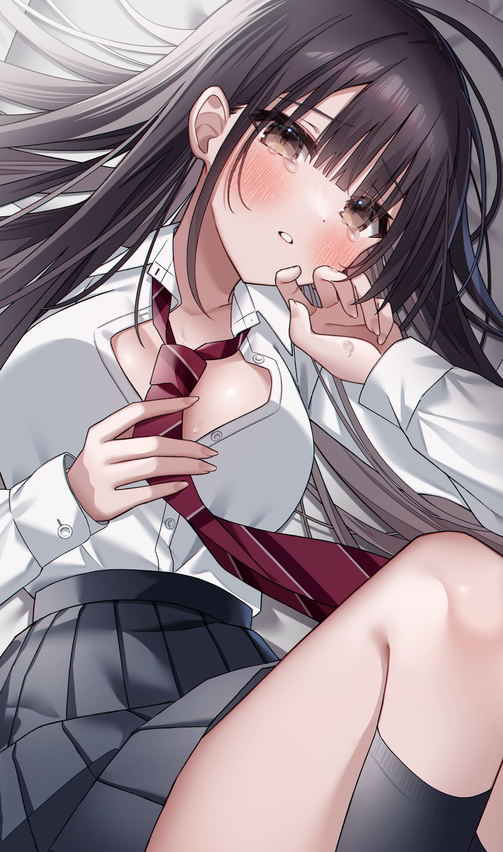 “温柔点……”插画图片壁纸