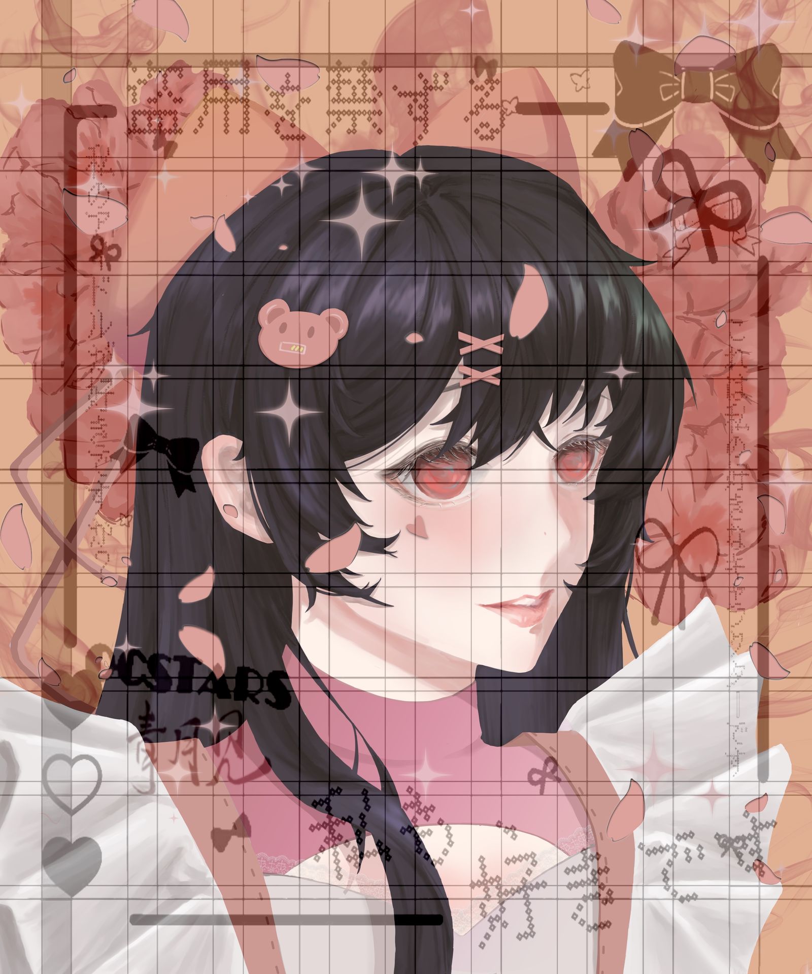 甜蜜少女-插画 平涂平涂头像