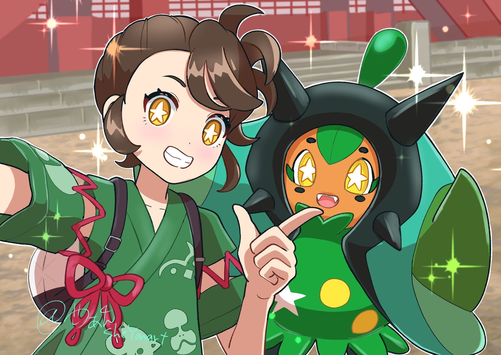 能变成同样眼睛的过滤器插画图片壁纸