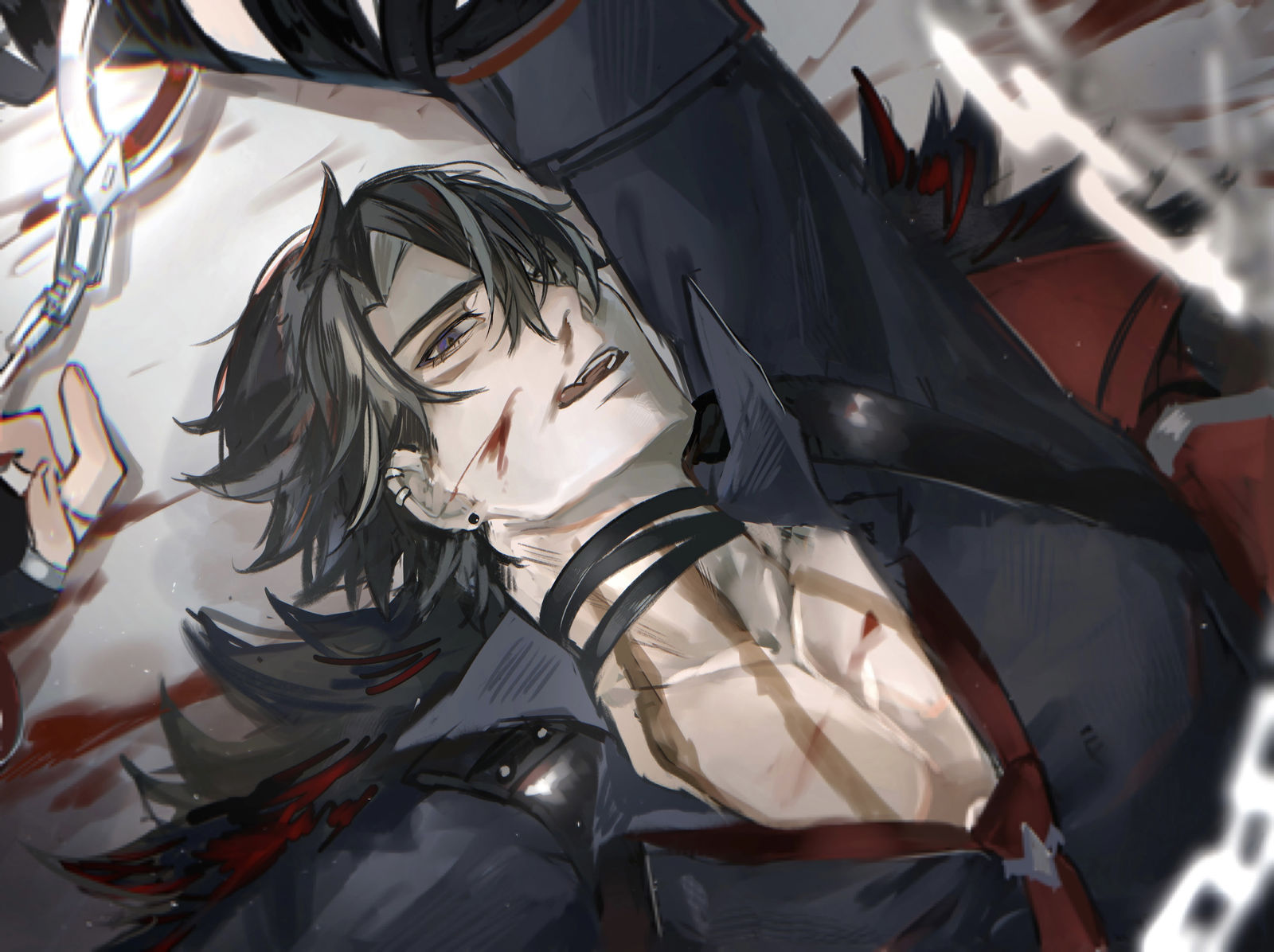 Wriothesley集成电路插画图片壁纸