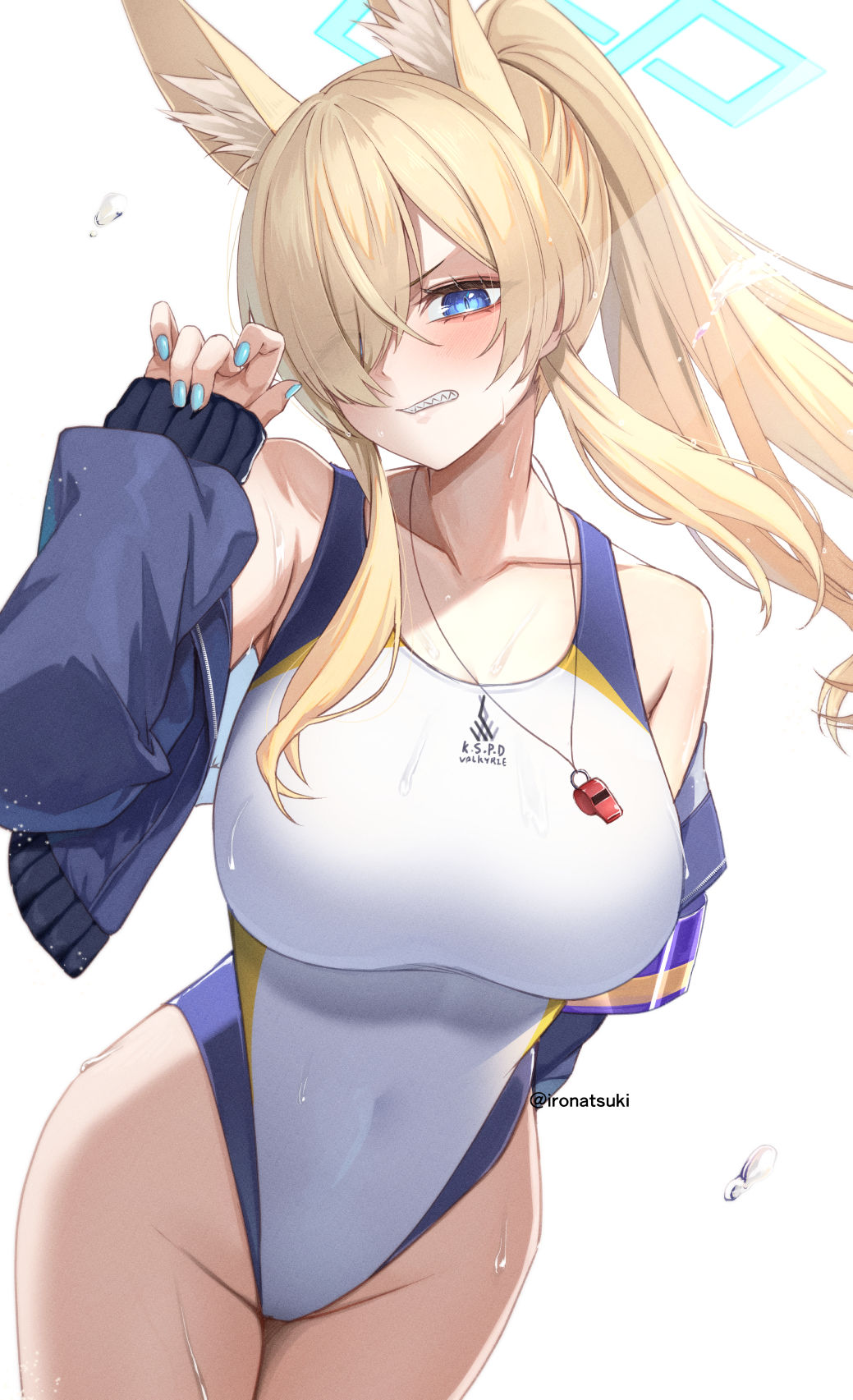 泳装美人插画图片壁纸