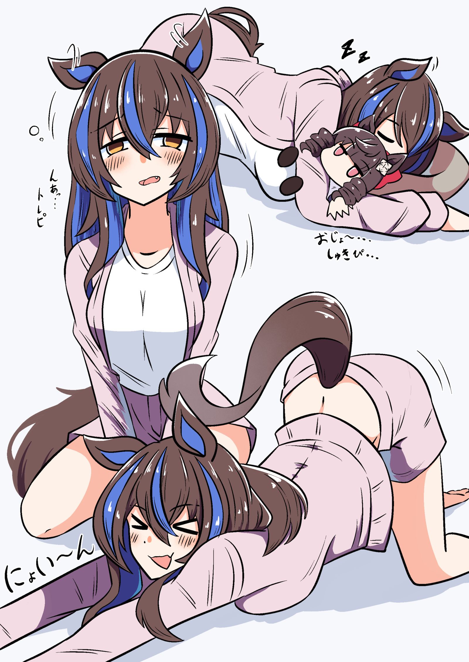 “直升机奥斯饭来了哦。”插画图片壁纸