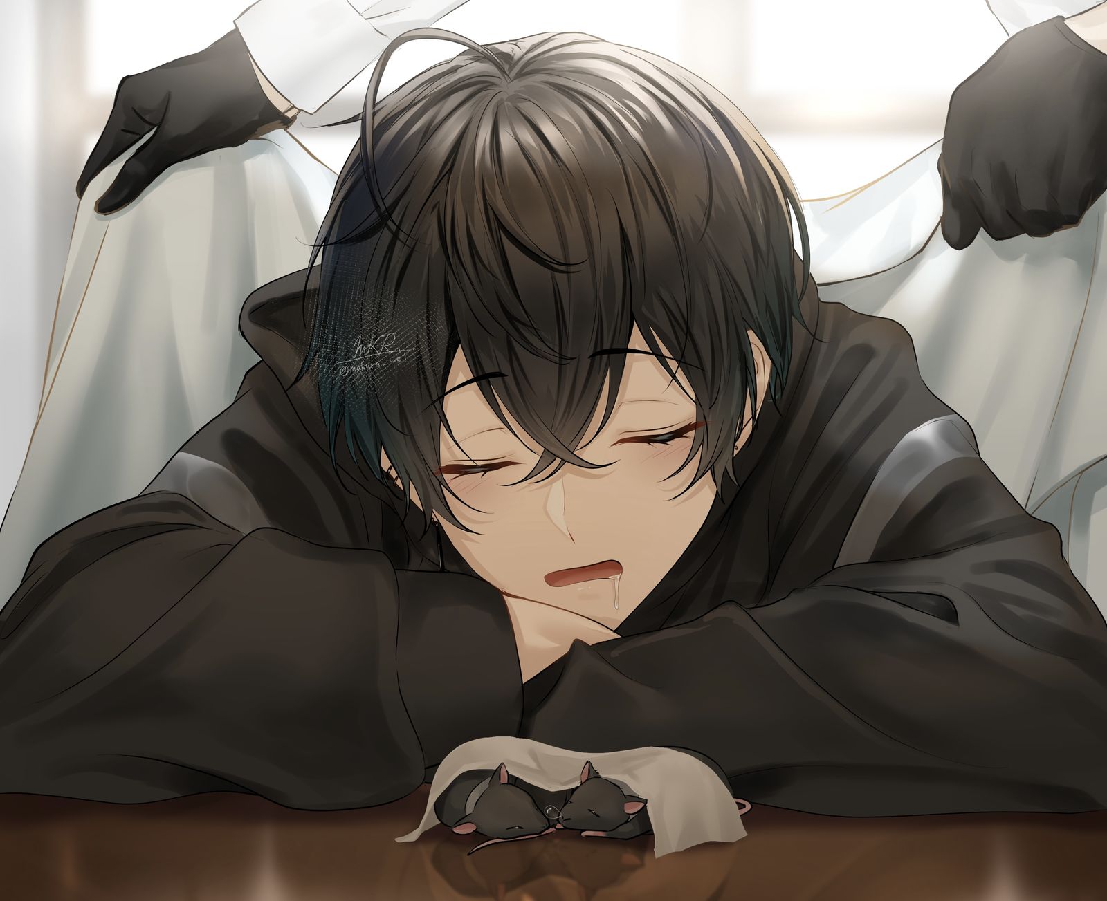 抱歉让你久等了插画图片壁纸