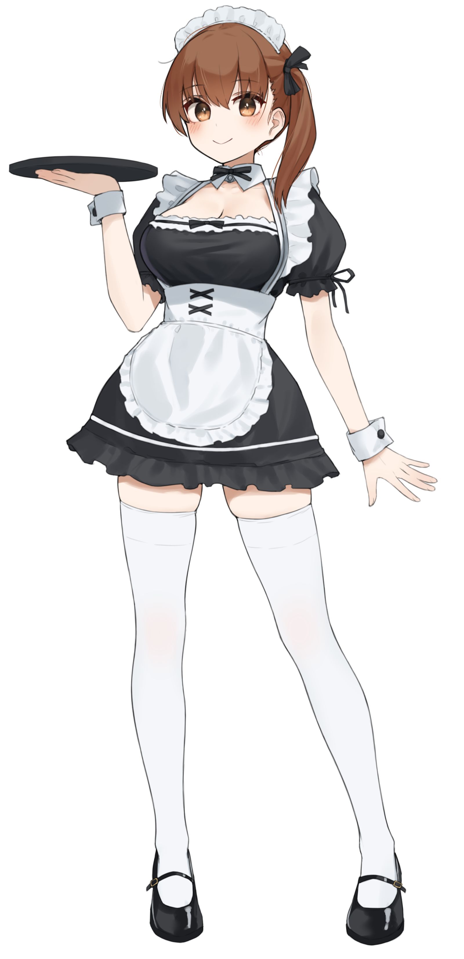 绝对领域女仆插画图片壁纸