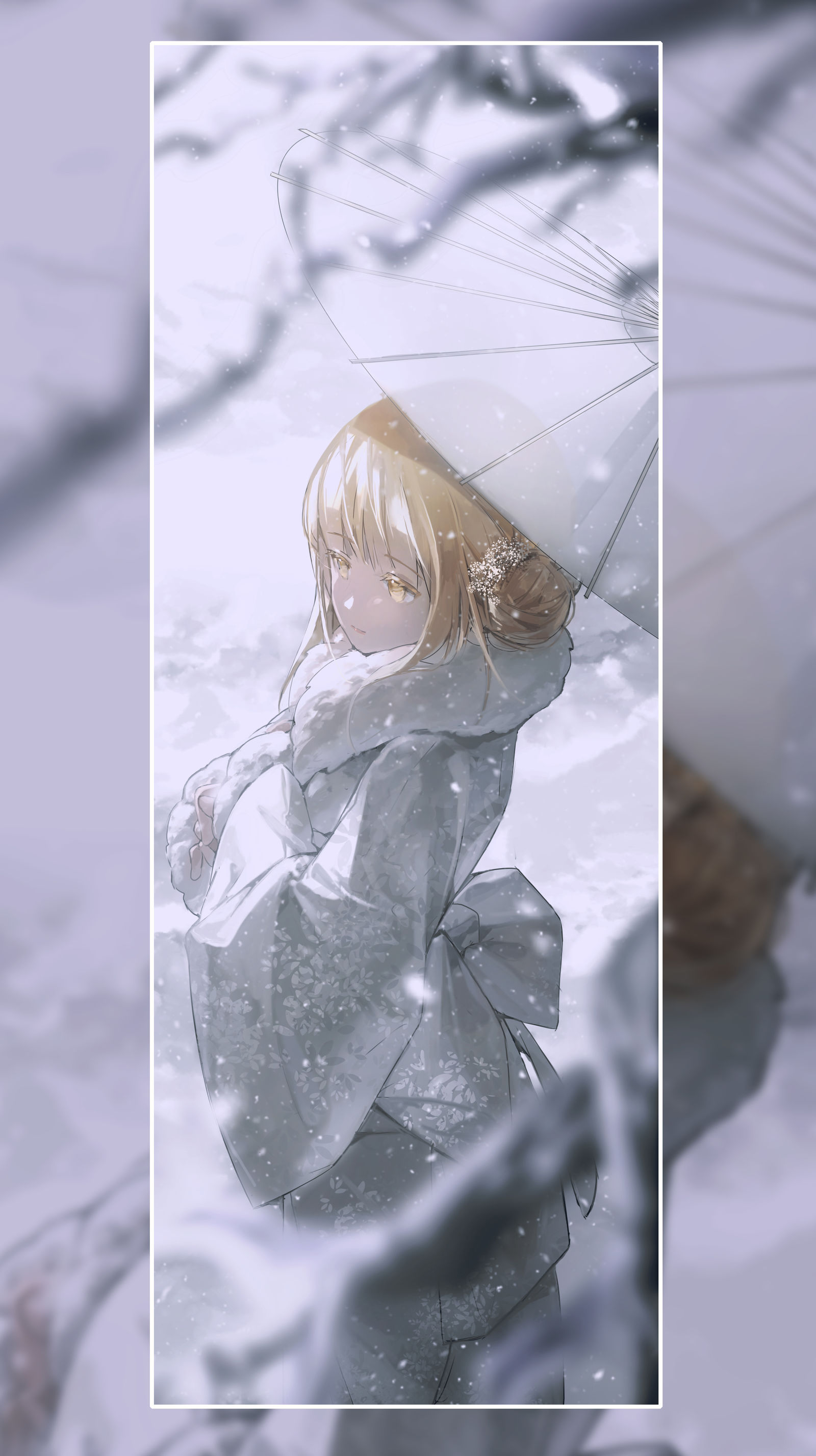 下雪插画图片壁纸