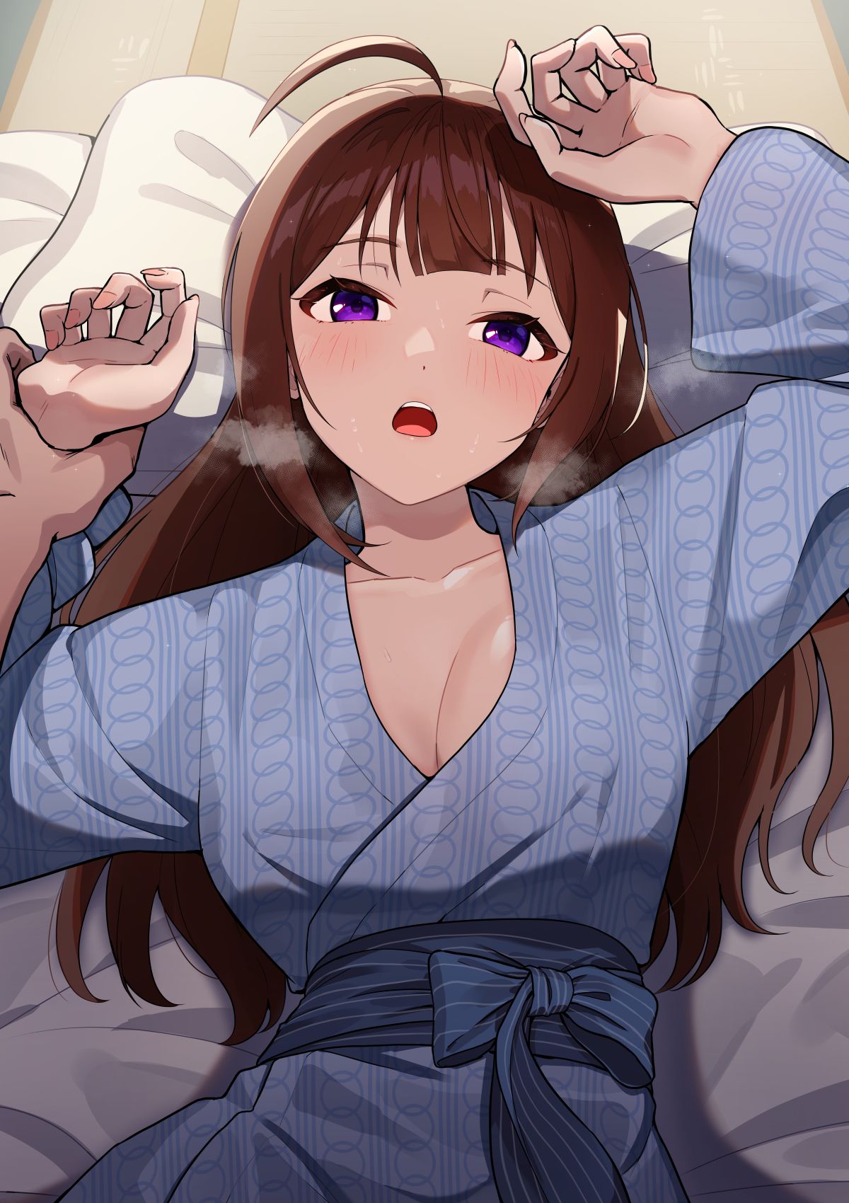 快到退房的时间了插画图片壁纸
