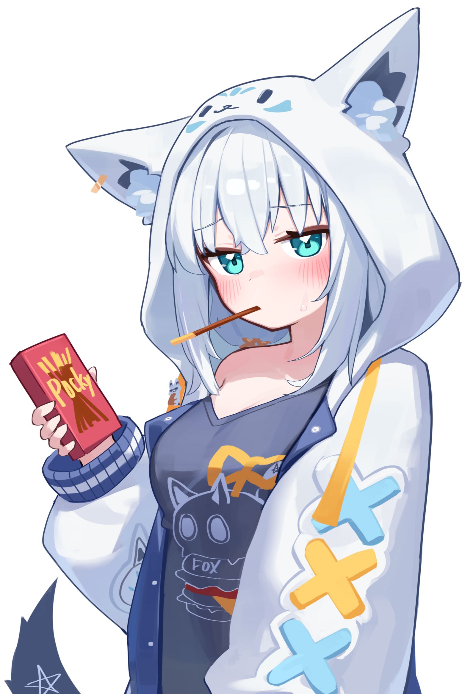 一起吃。。。？插画图片壁纸