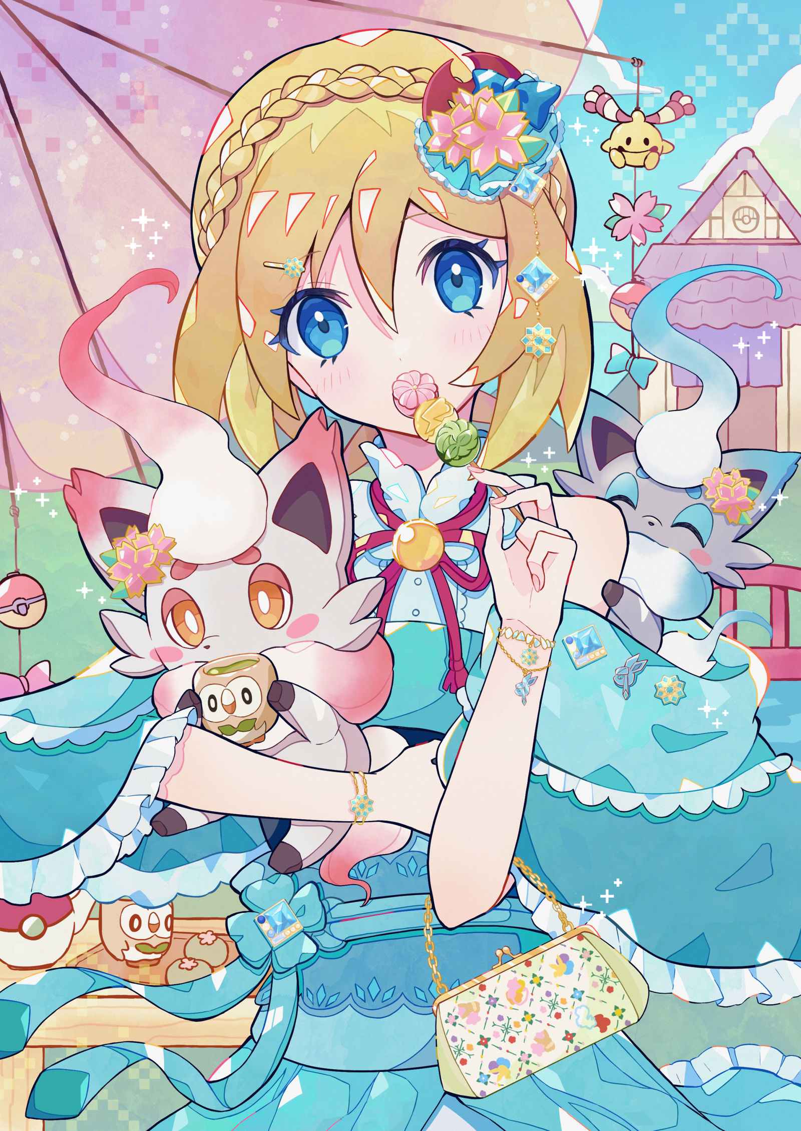 小凯和翡翠-宝可梦传说阿尔宙斯宝可梦珠贝