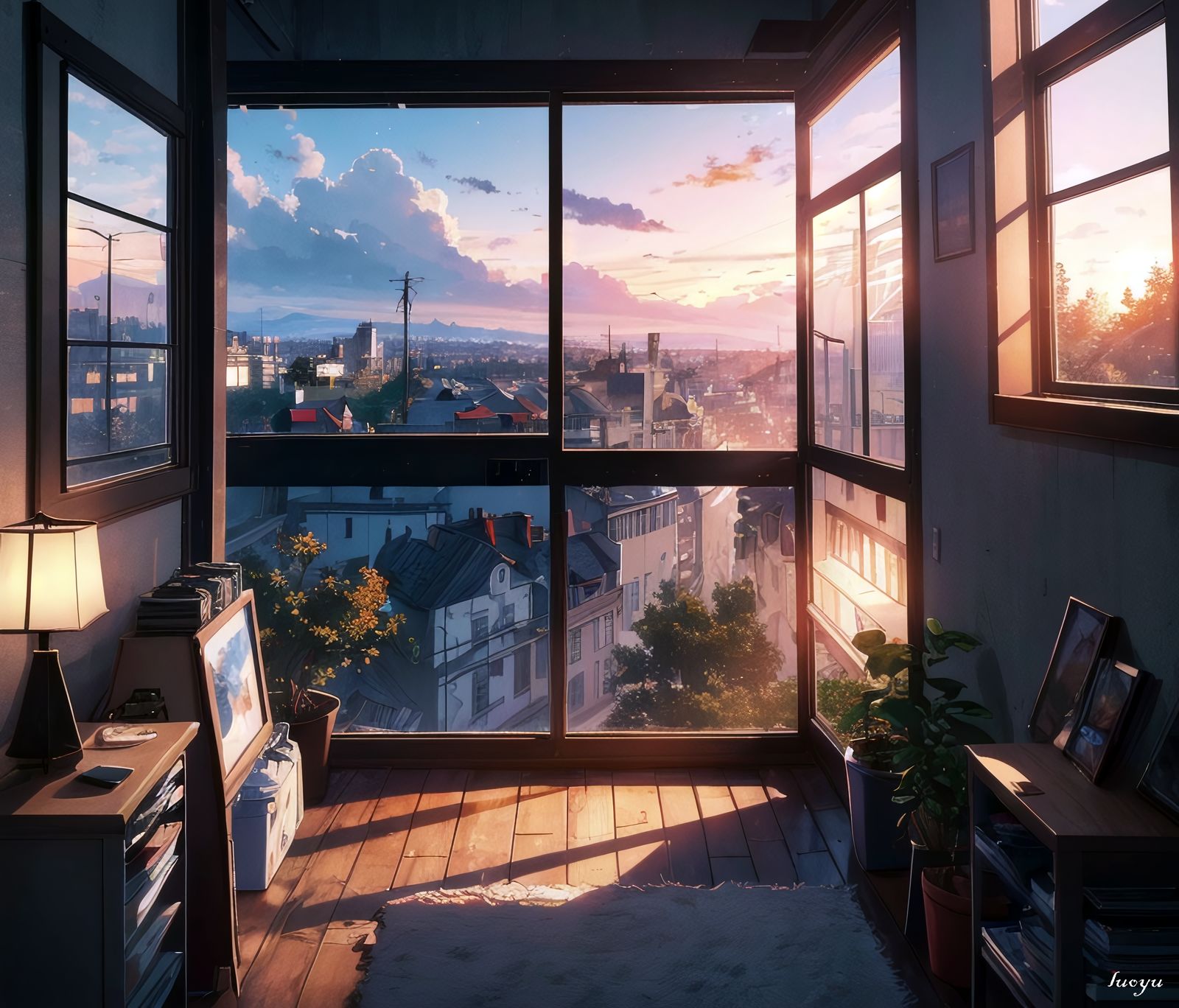 早上好，世界插画图片壁纸