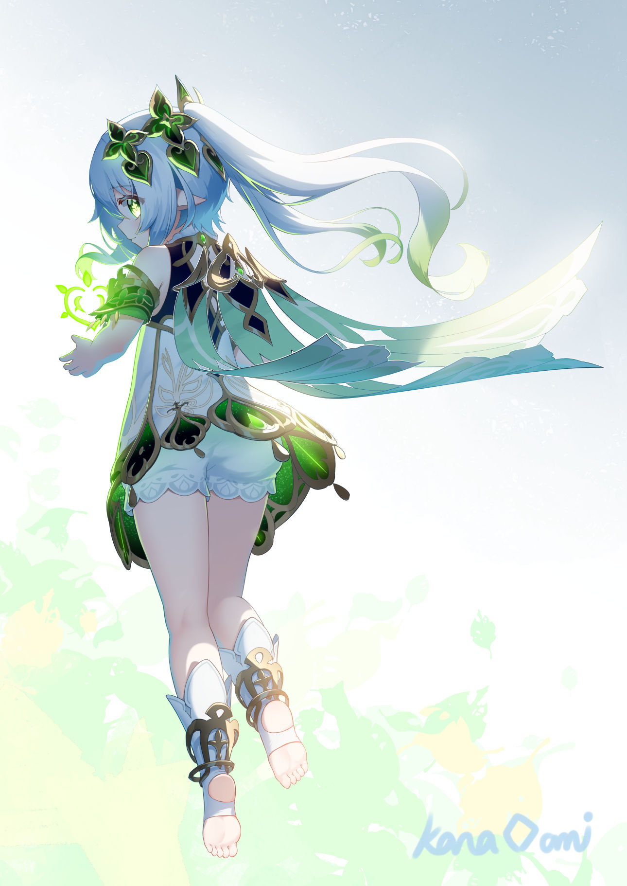 纳希达的背很帅插画图片壁纸