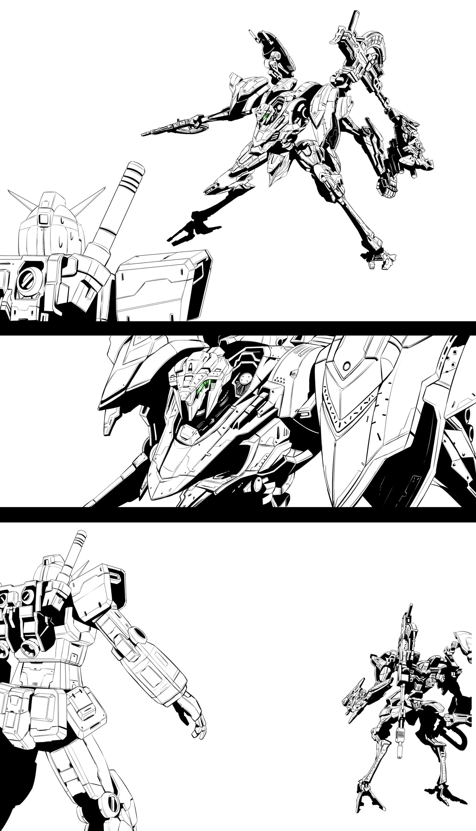 搞笑漫画的线描插画图片壁纸