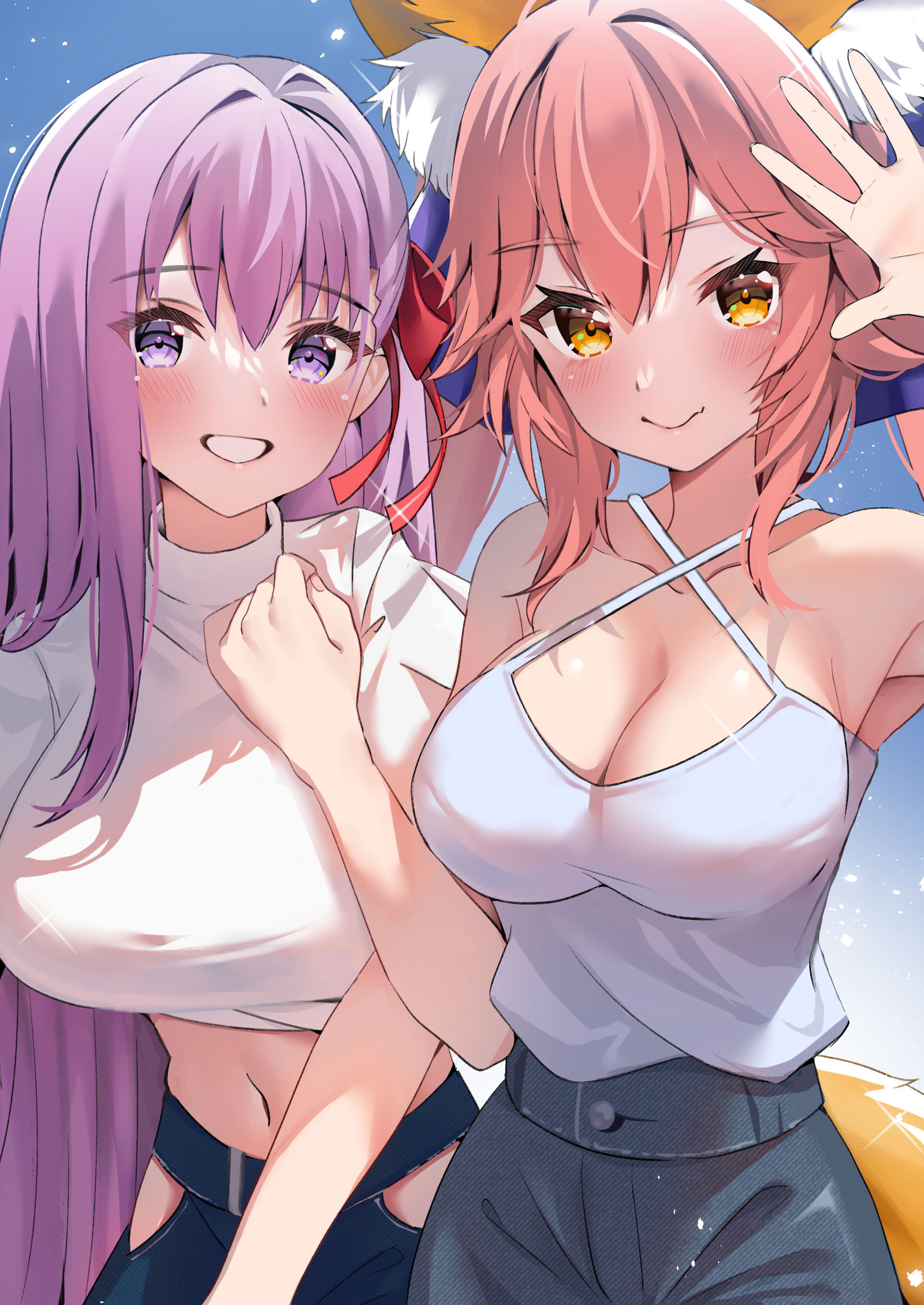 BB和玉藻插画图片壁纸