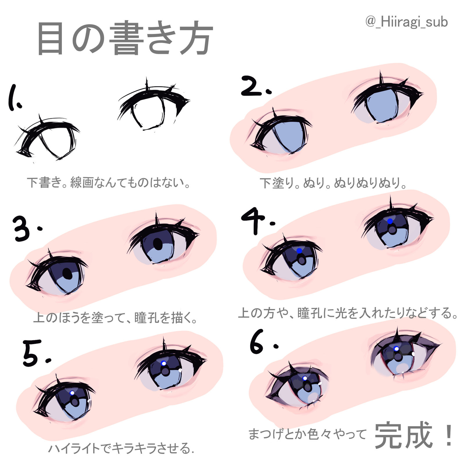 眼睛的画法插画图片壁纸