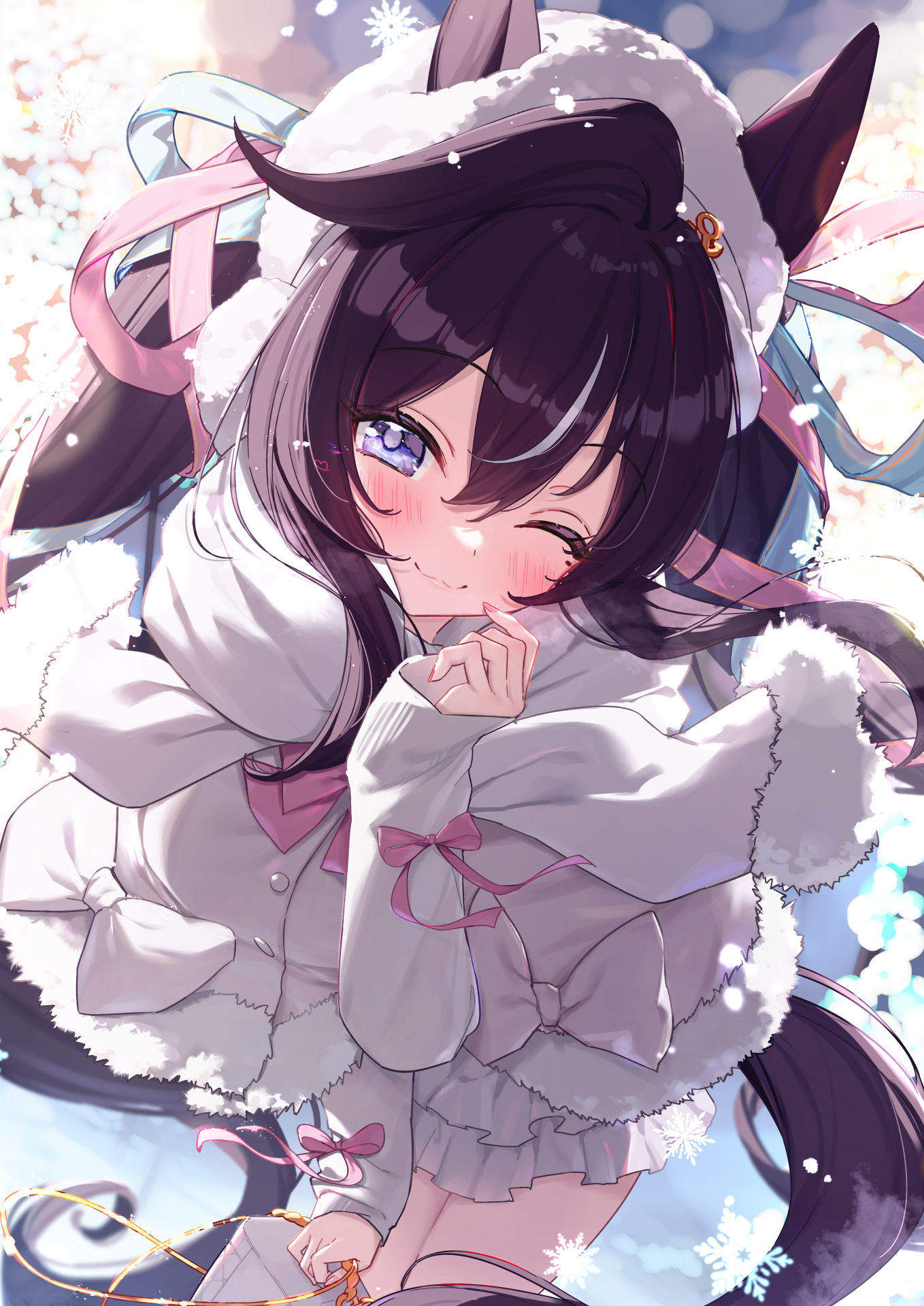 和维布罗斯冬天约会♥①插画图片壁纸
