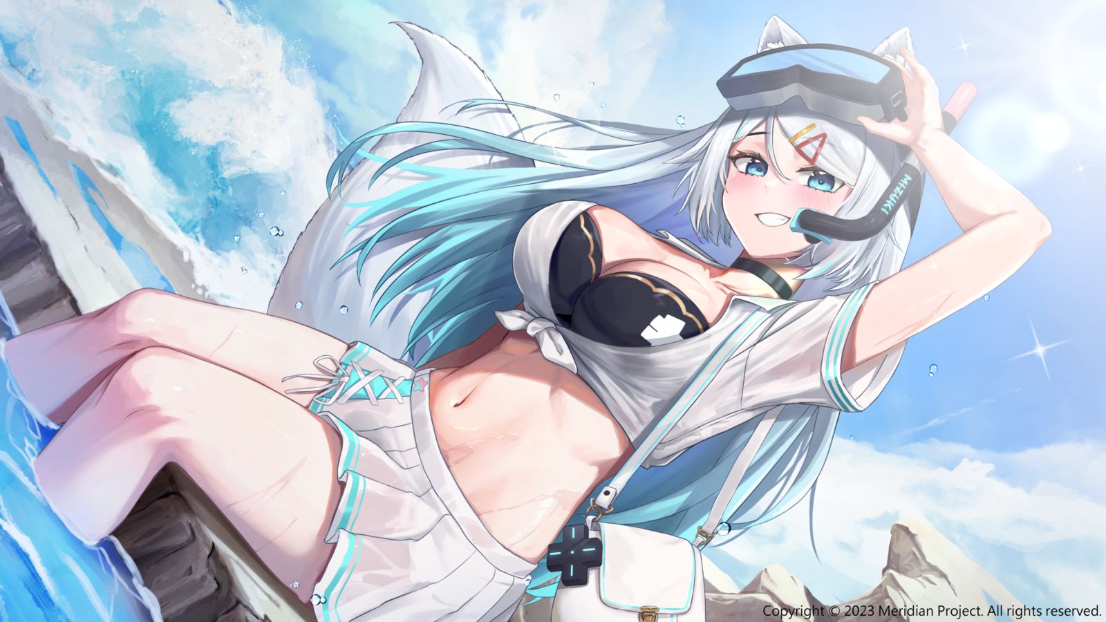浠泳裝插画图片壁纸