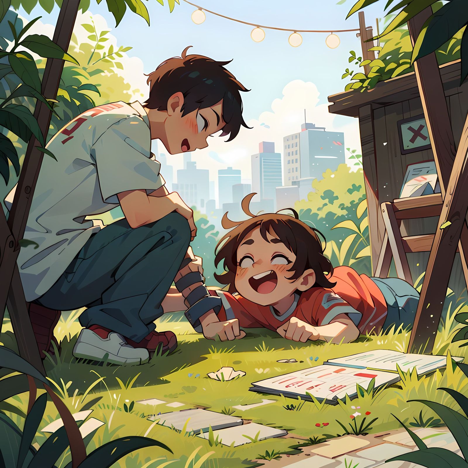 岁月静好-儿童插画治愈系