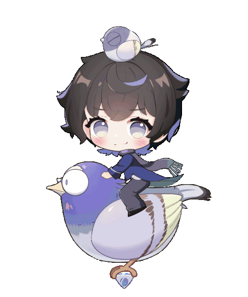 摇摆 蓝鸽-Q版日系