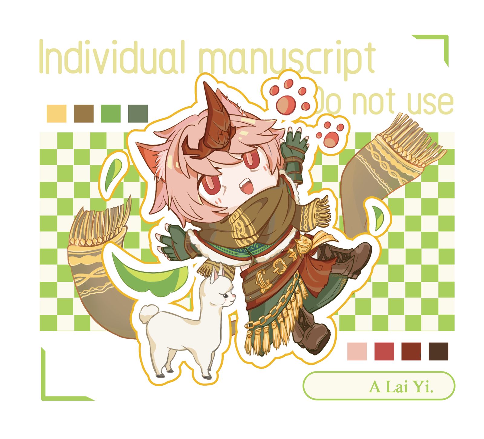 哇哦，猫男诶插画图片壁纸