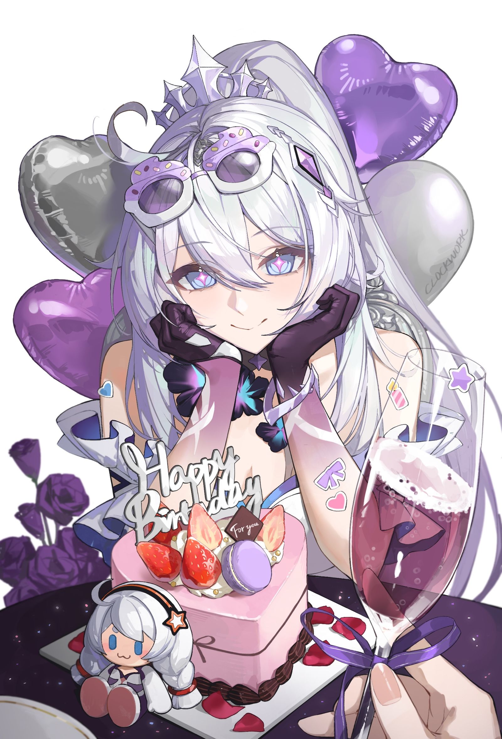 琪亚娜生日快乐！插画图片壁纸