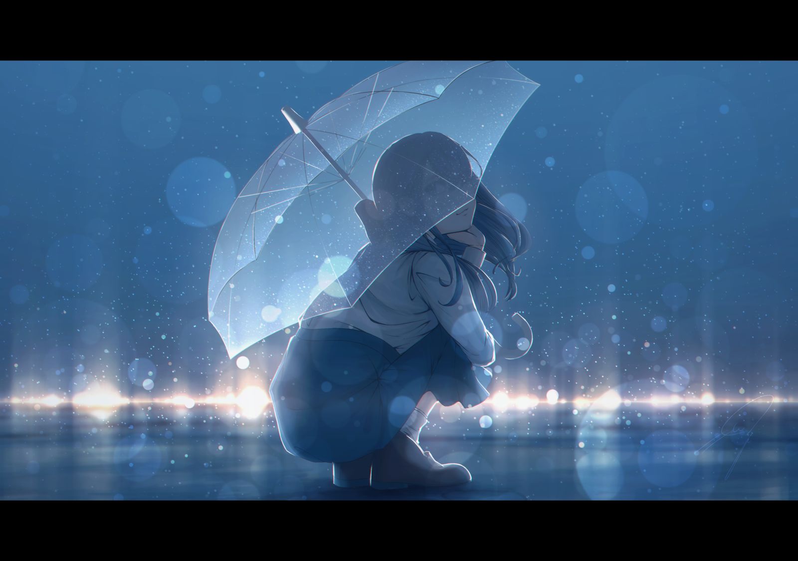 時雨插画图片壁纸