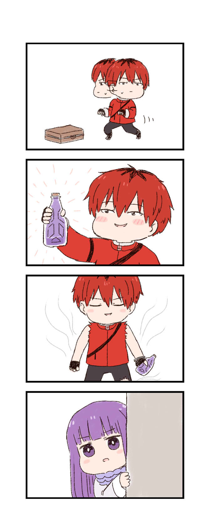 送葬的自由莲令人兴奋的4格漫画是“只融化衣服的药”插画图片壁纸