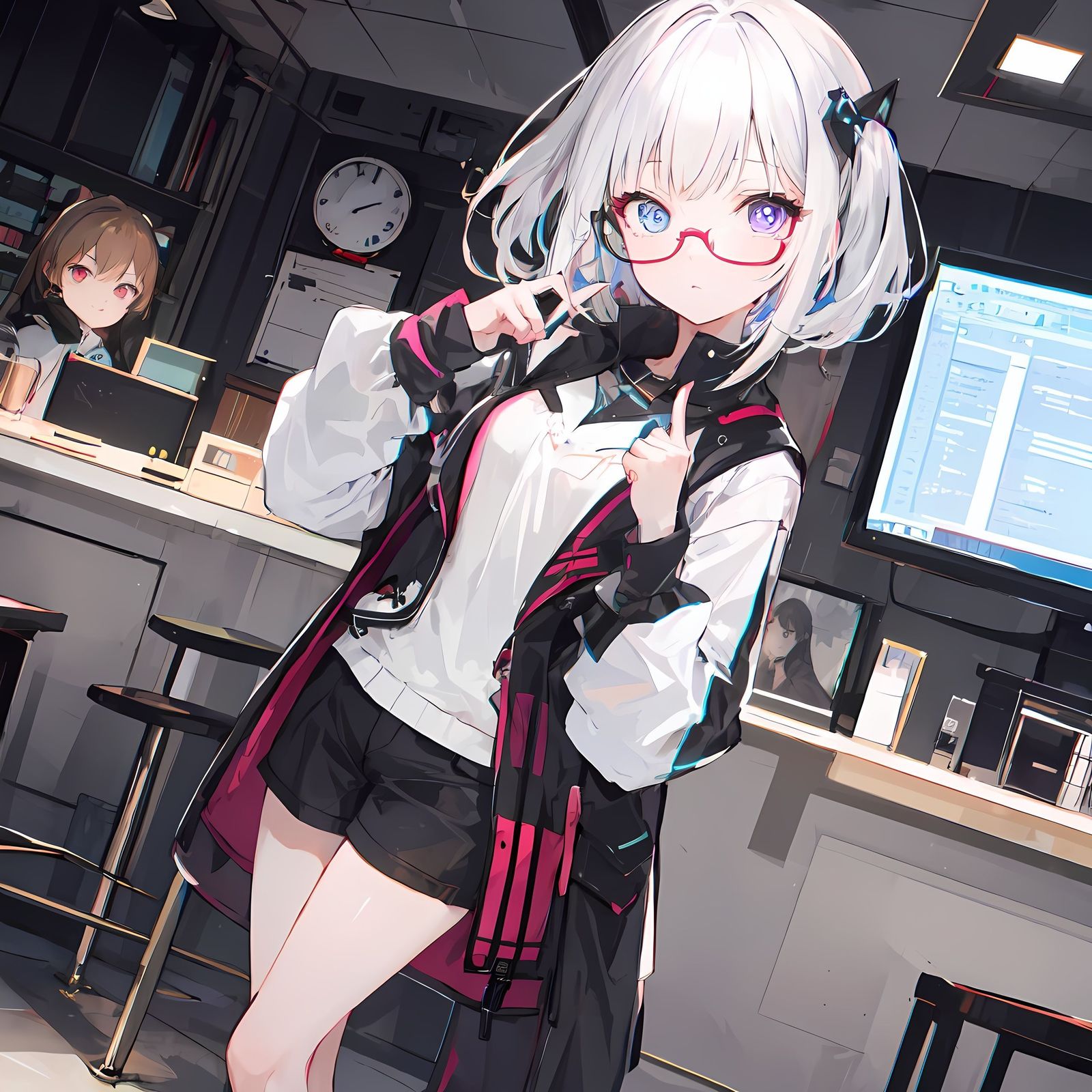 眼镜女