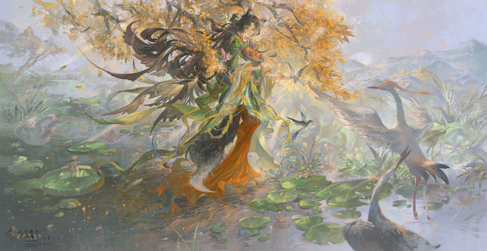 晨间插画图片壁纸