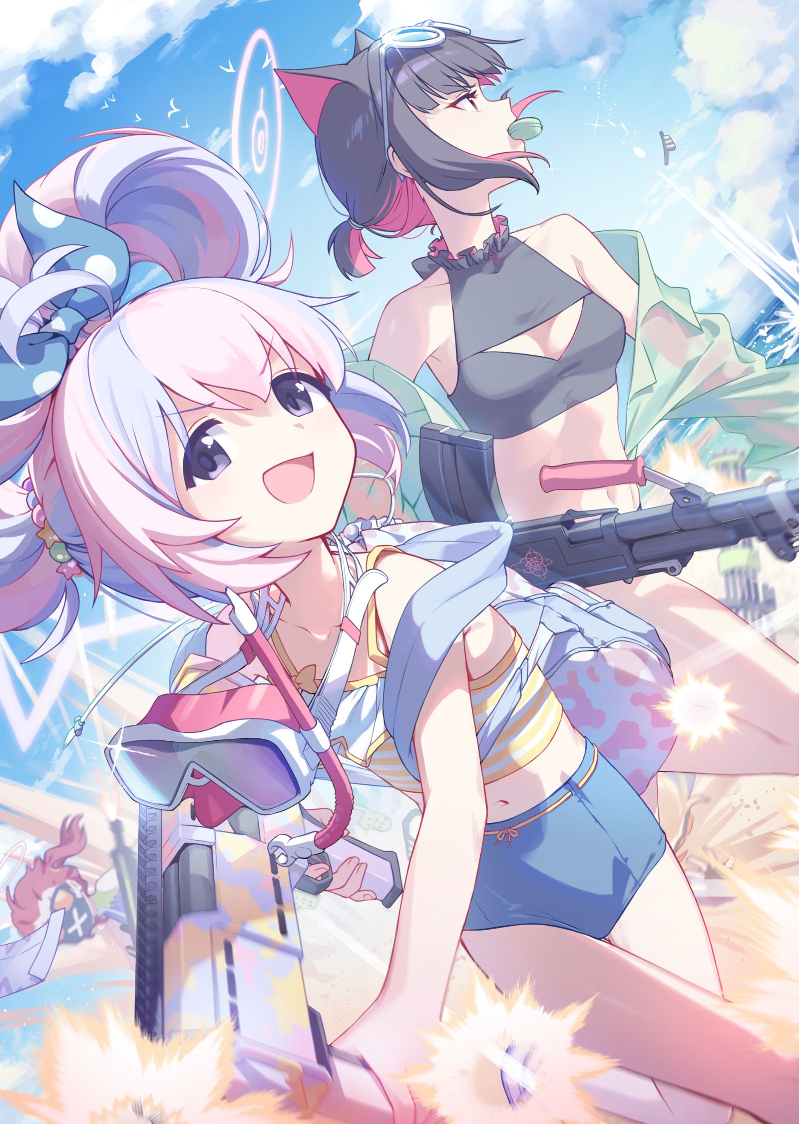 REISA & KAZUSA插画图片壁纸