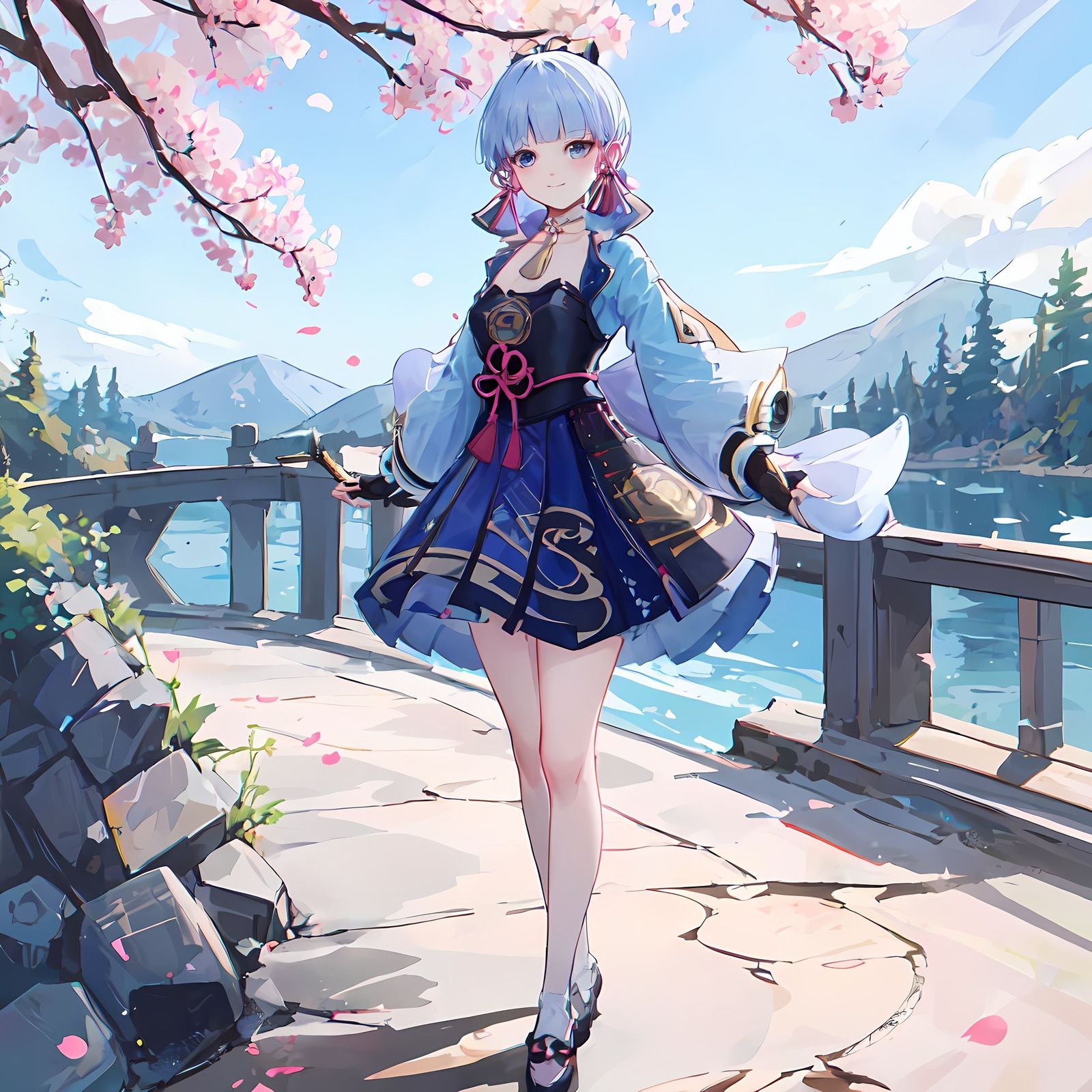 绫华宝贝插画图片壁纸