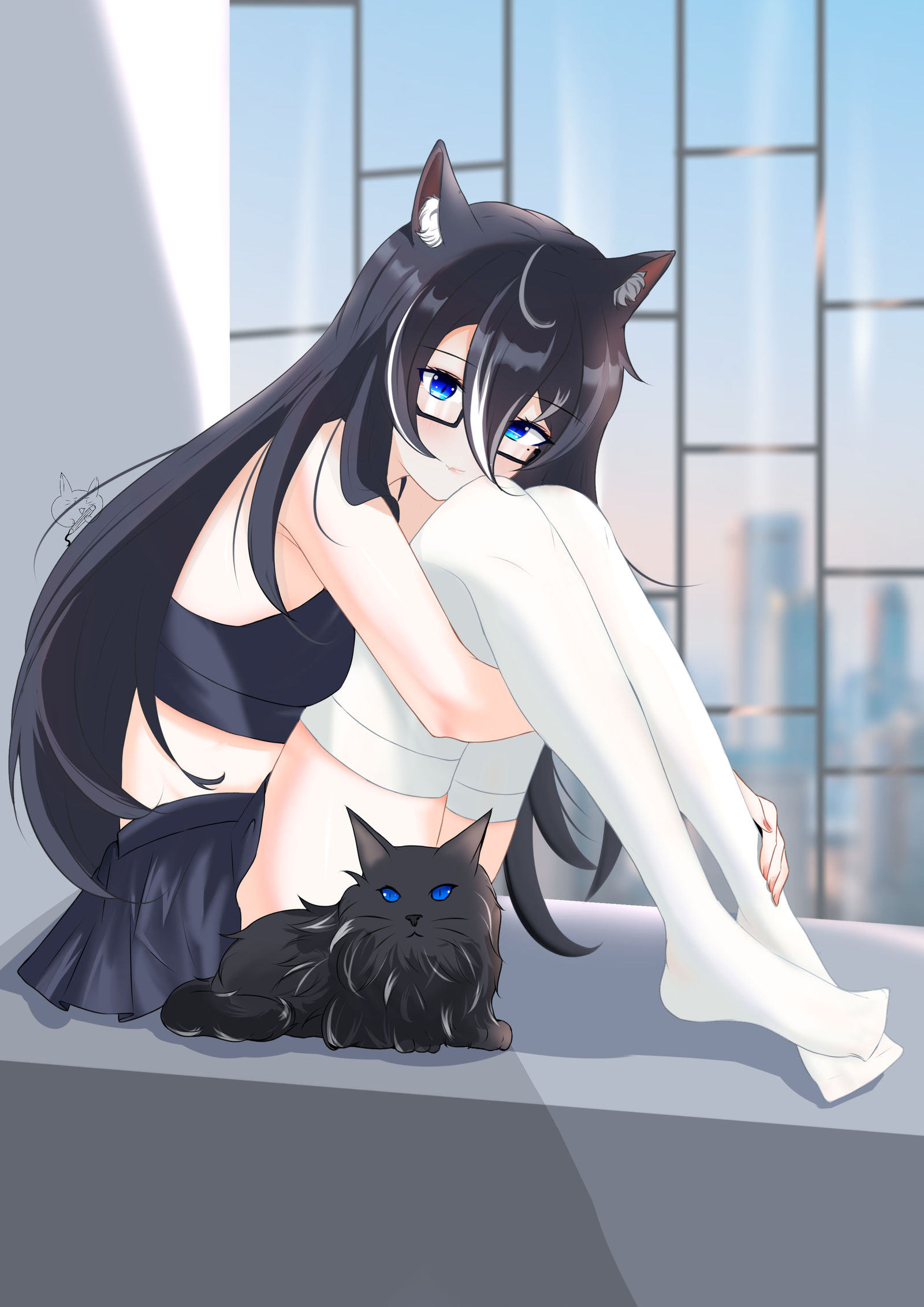 (ノへ￣、)插画图片壁纸