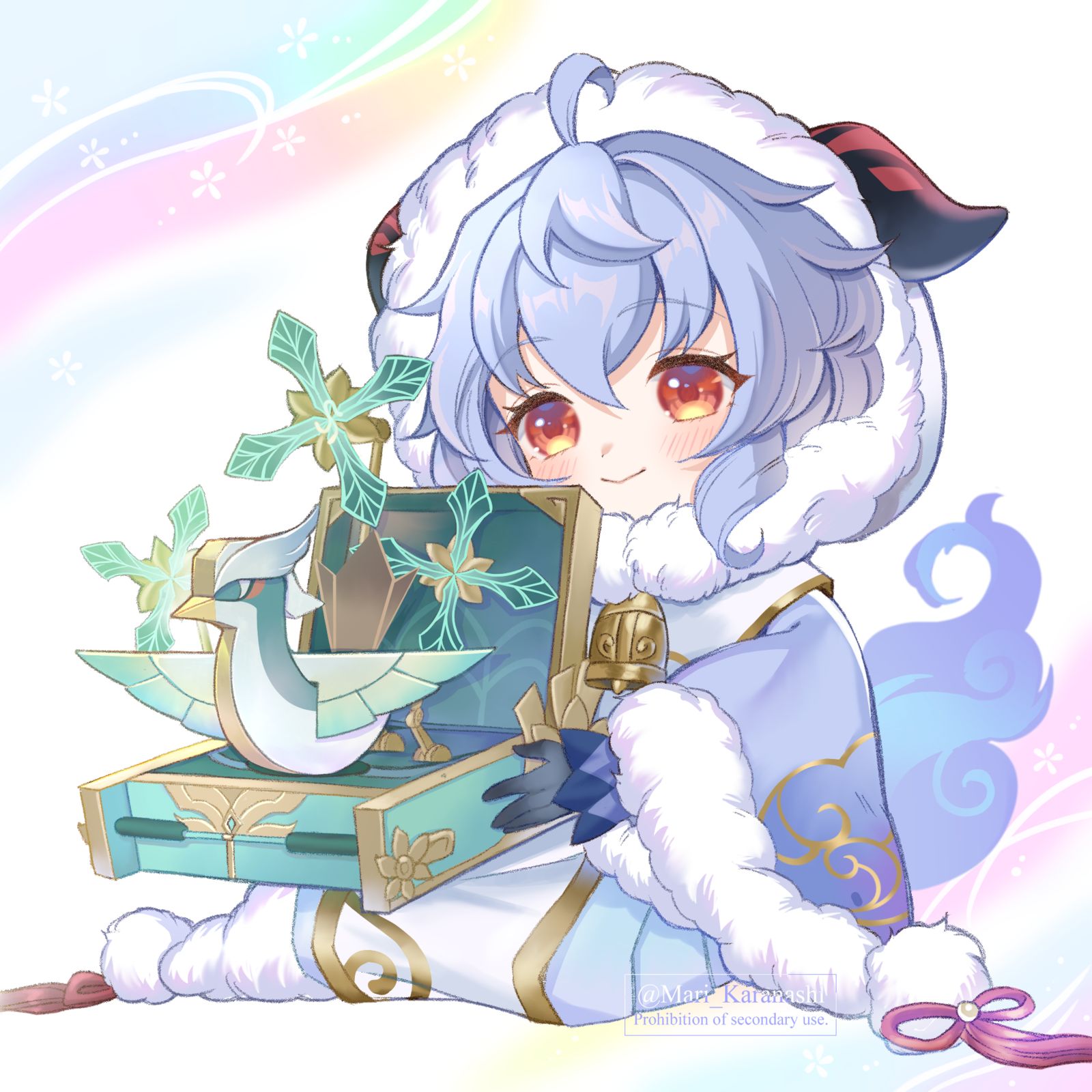 幼年时期的甘雨插画图片壁纸