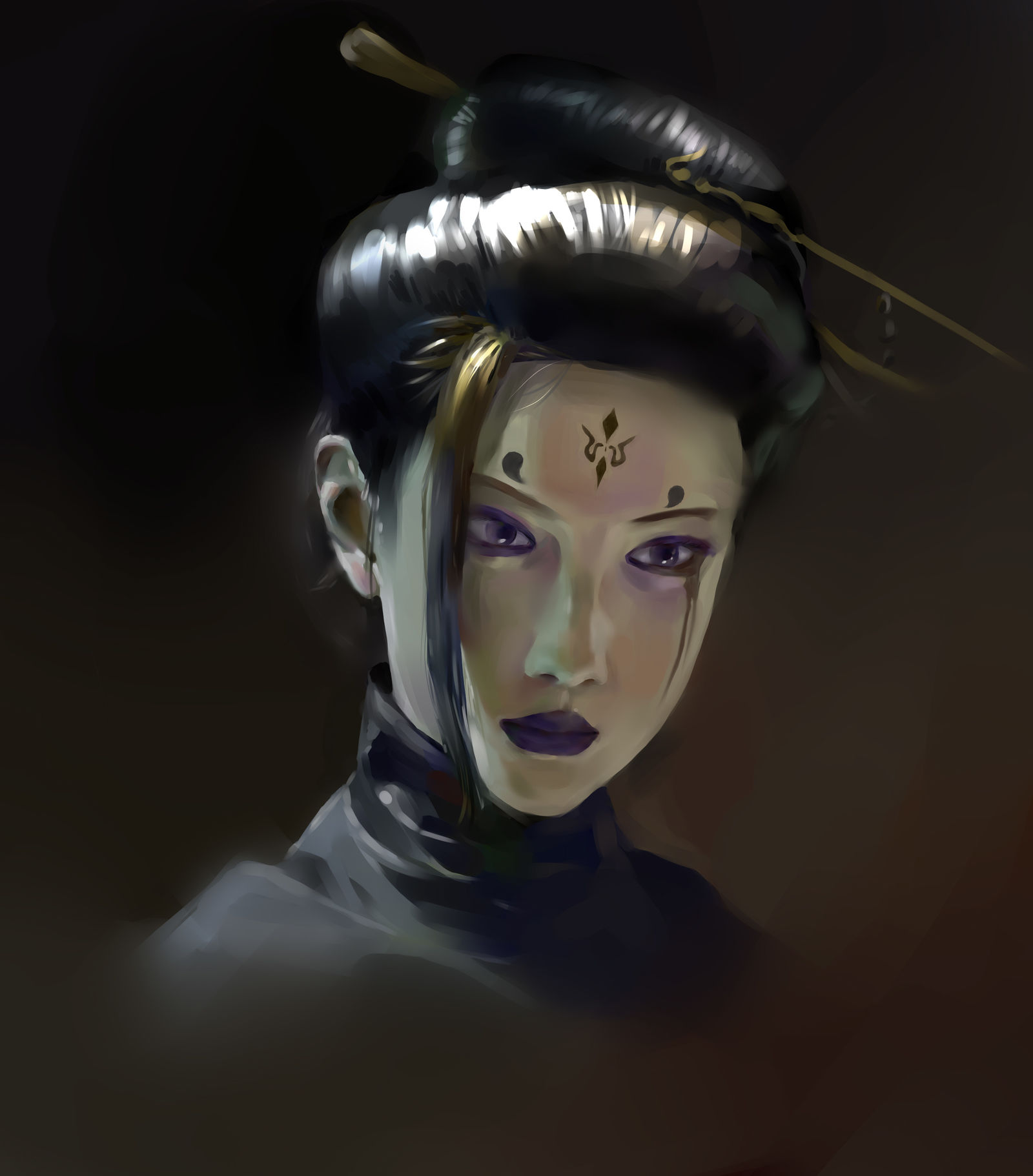 四妹插画图片壁纸