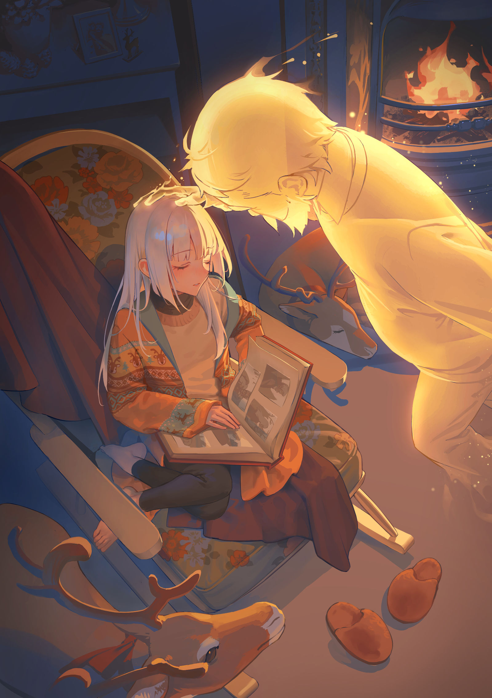 メリークリスマス插画图片壁纸