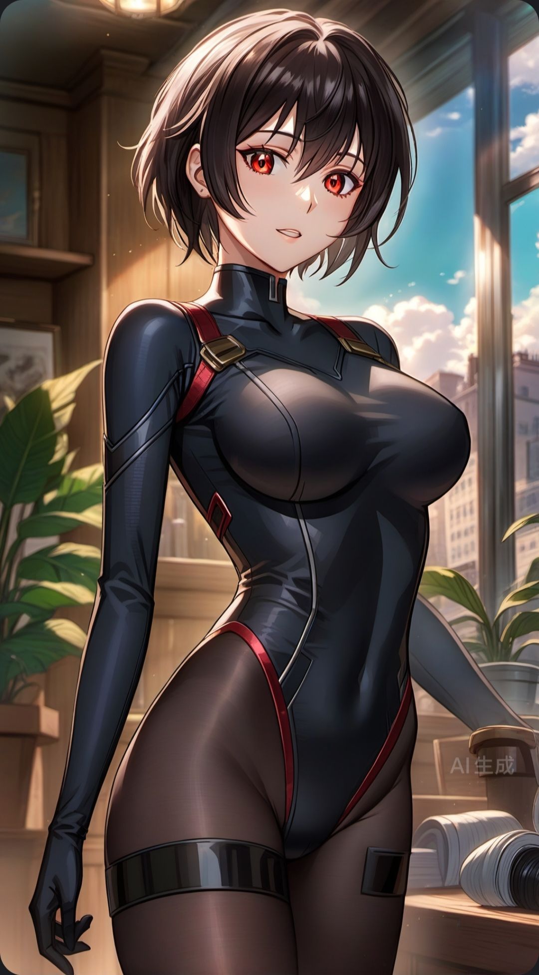 AI绘画连体衣射命丸文