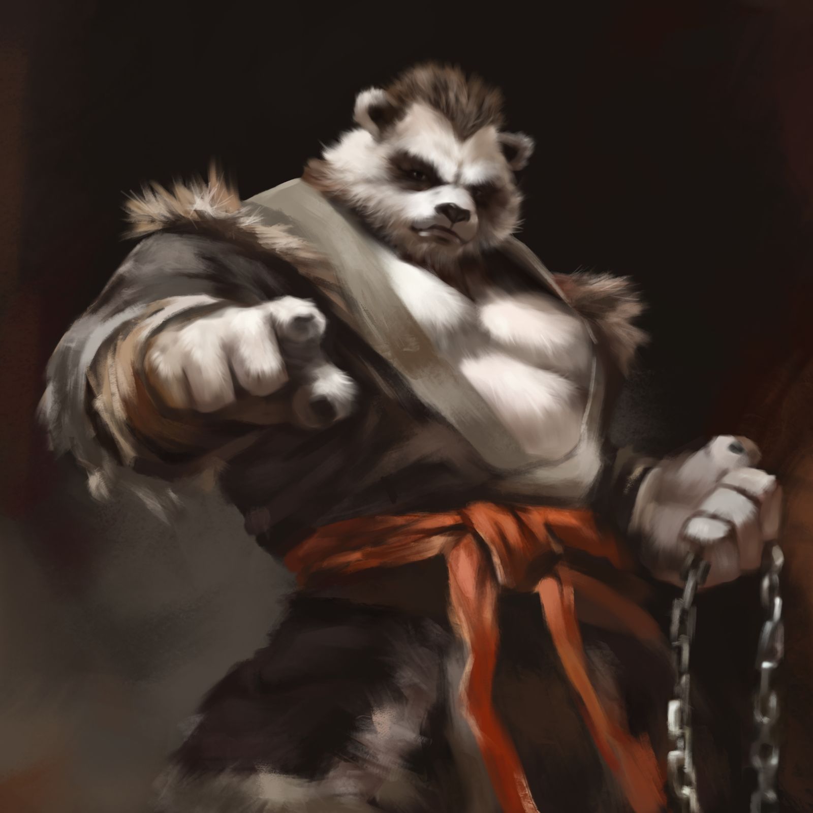 熊猫人Pandaren插画图片壁纸