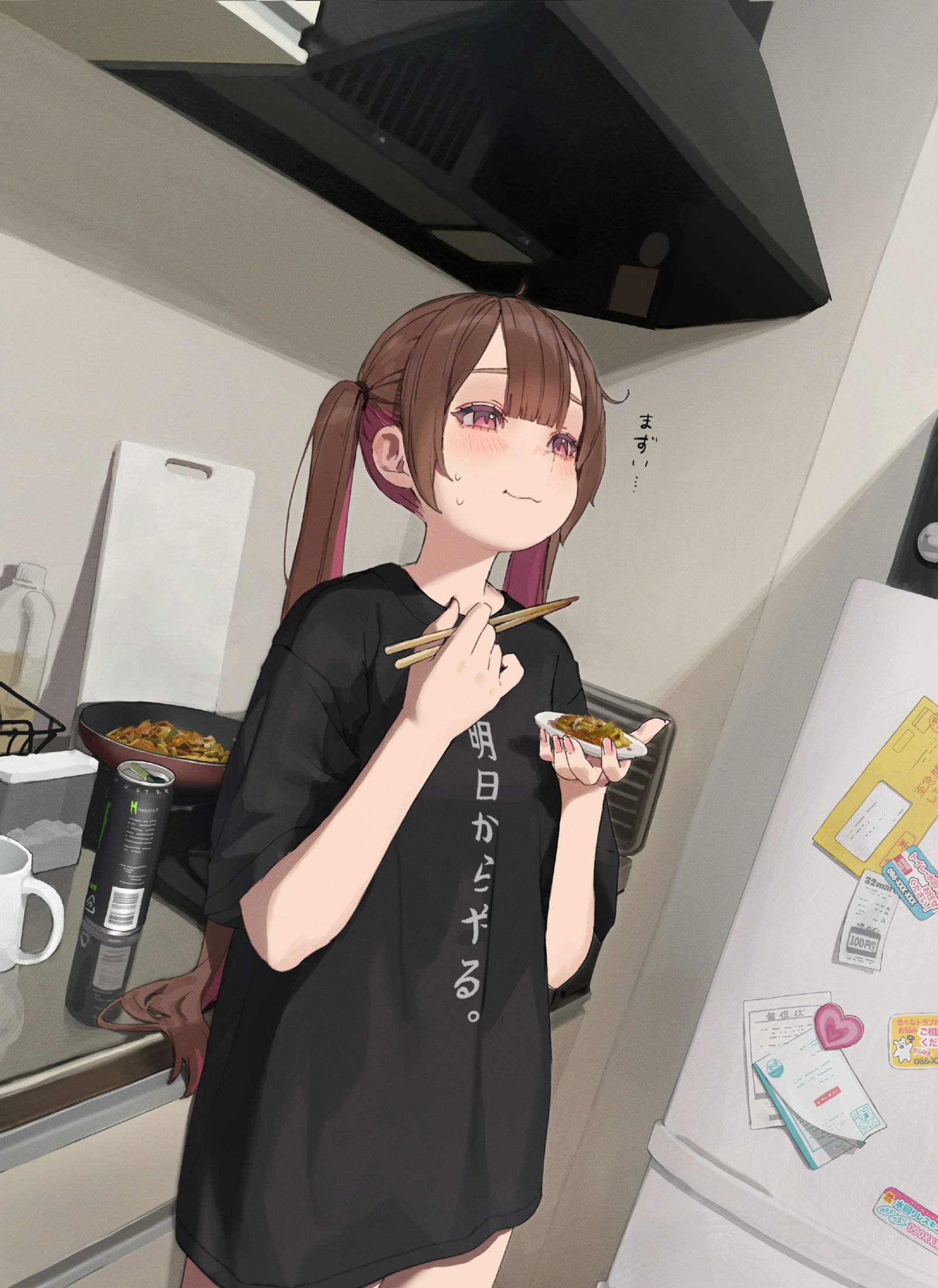 一个人生活难插画图片壁纸