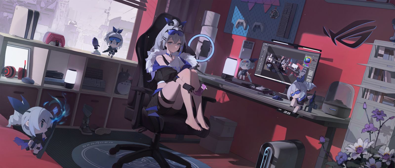 是银狼哒！插画图片壁纸