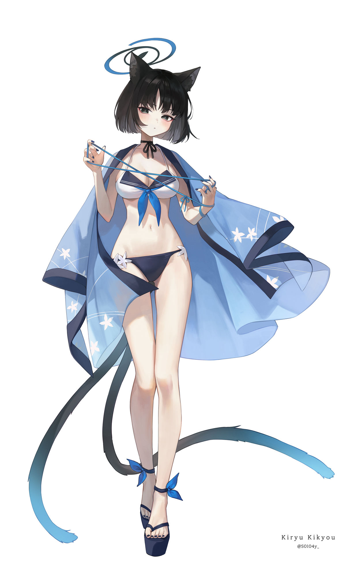 桐生桔梗插画图片壁纸