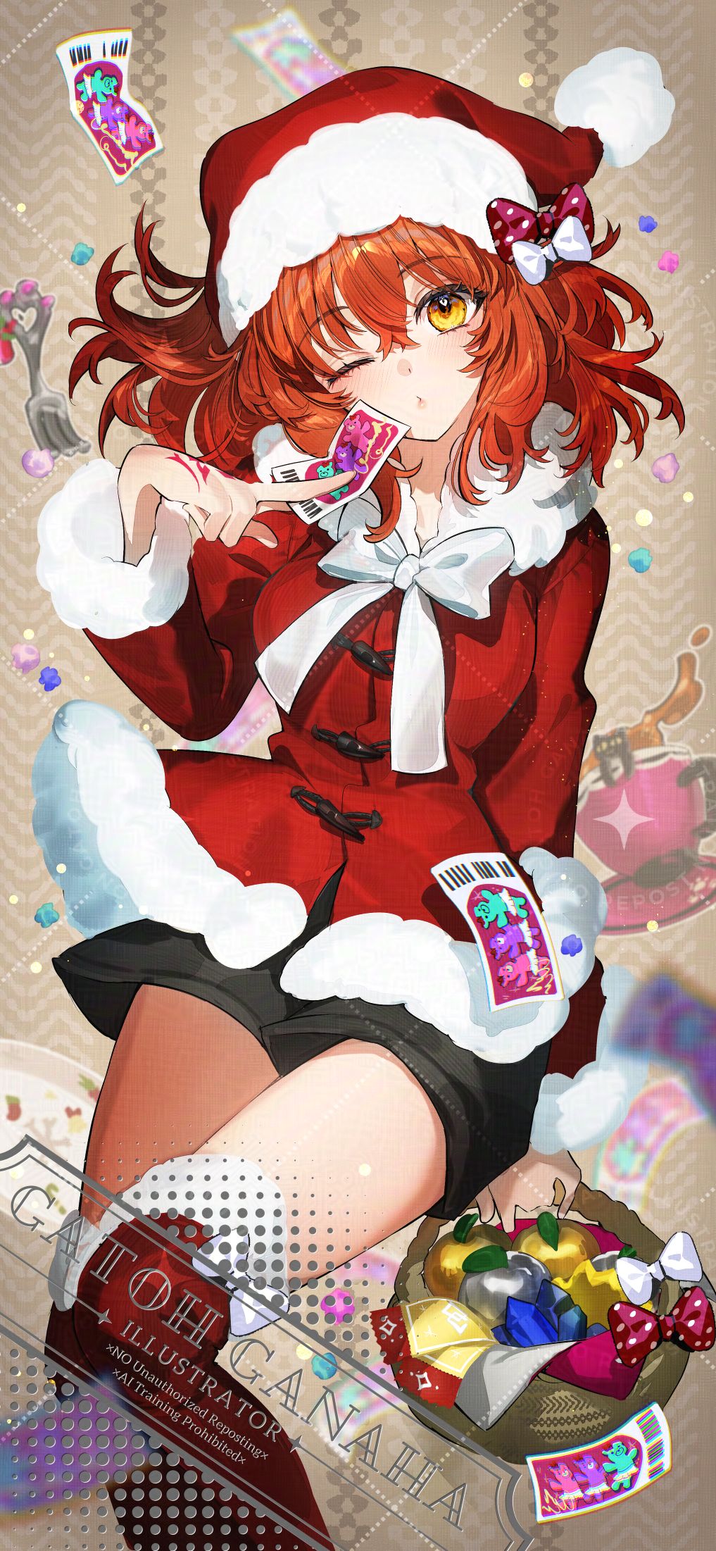  Xmas 2024 插画图片壁纸