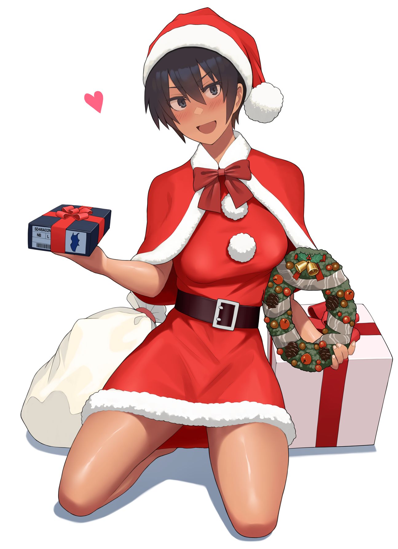 黑波先生的X'mas礼物插画图片壁纸