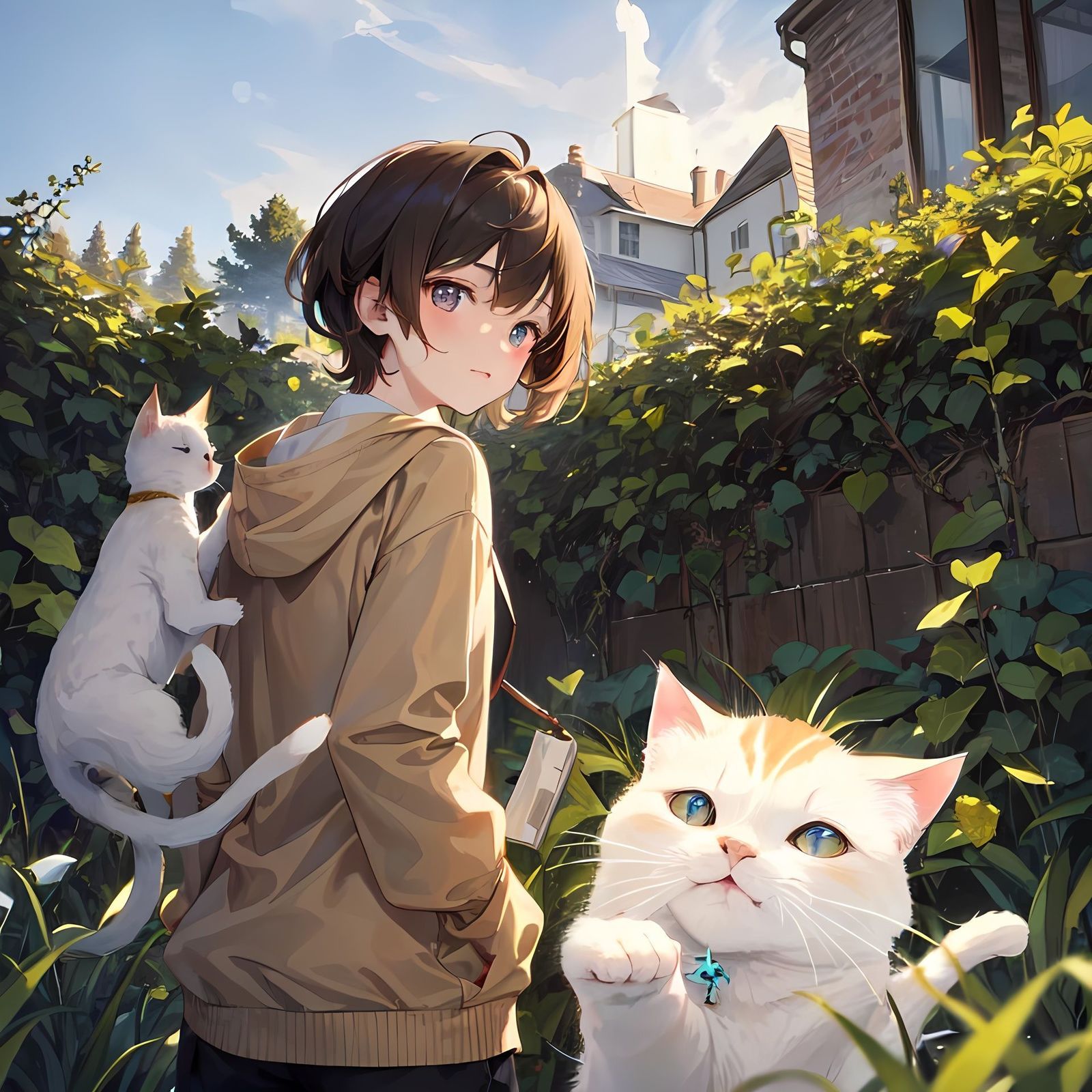 猫插画图片壁纸