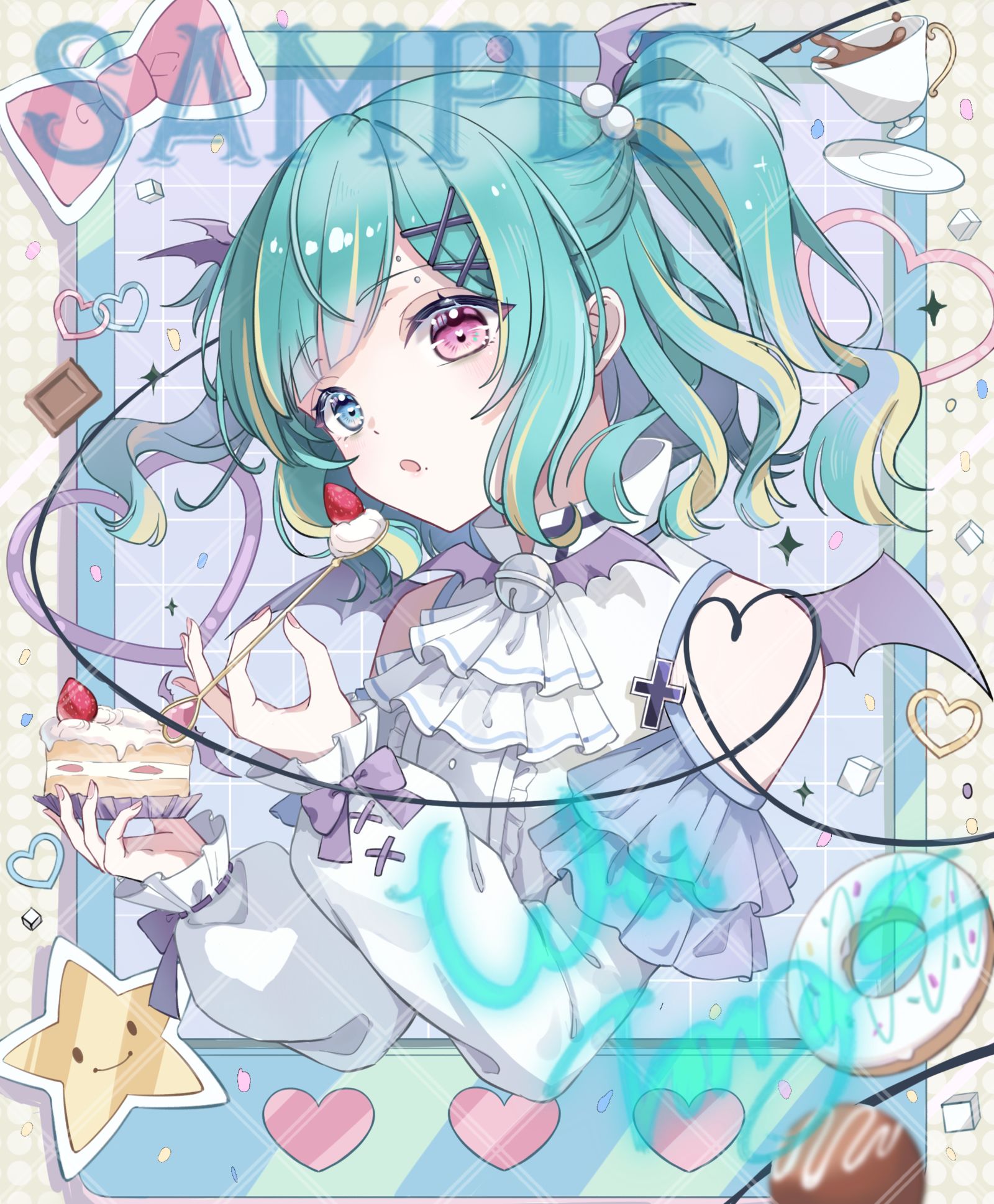 下午茶插画图片壁纸