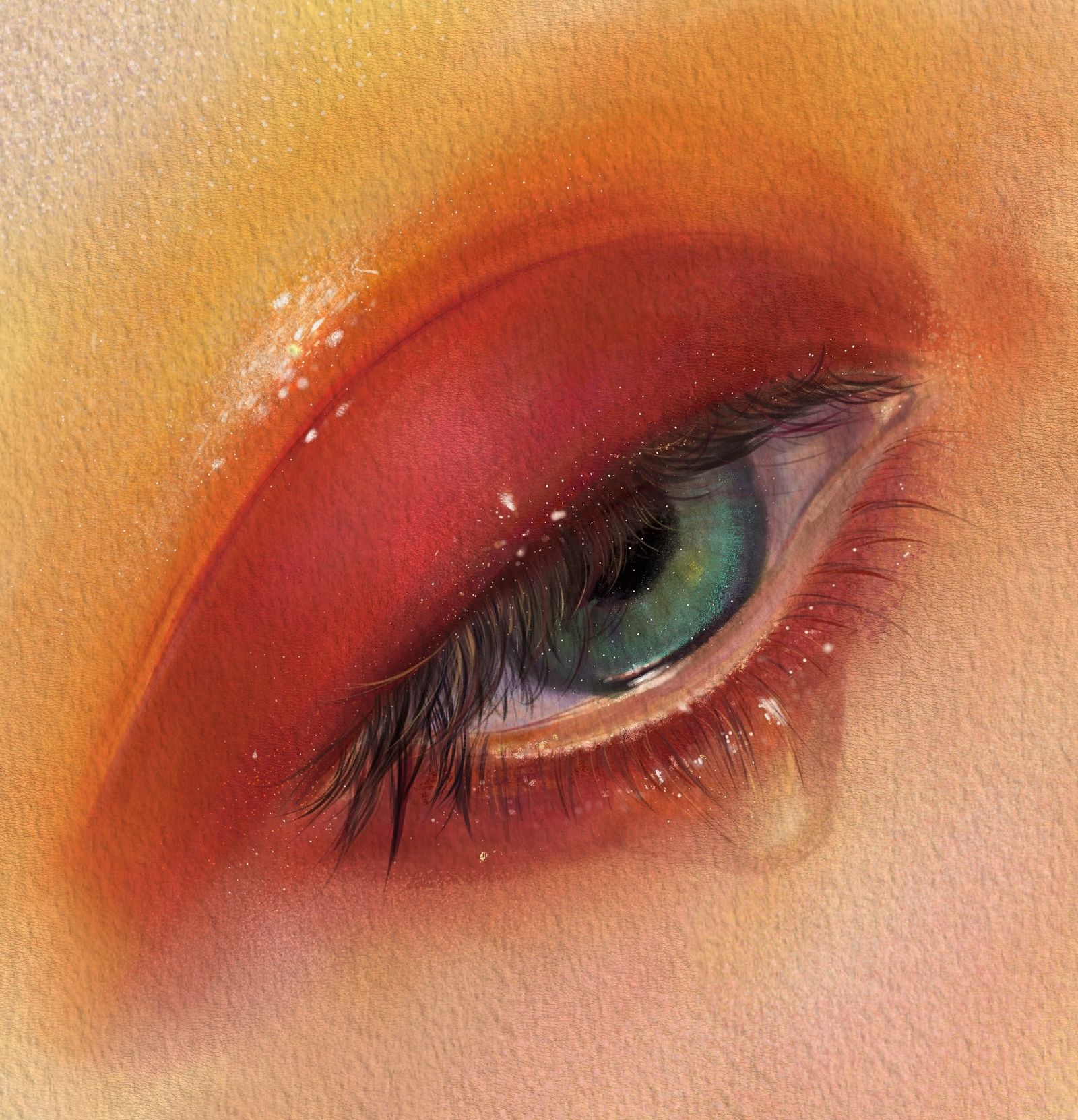 咸咸的泪好像落下的海