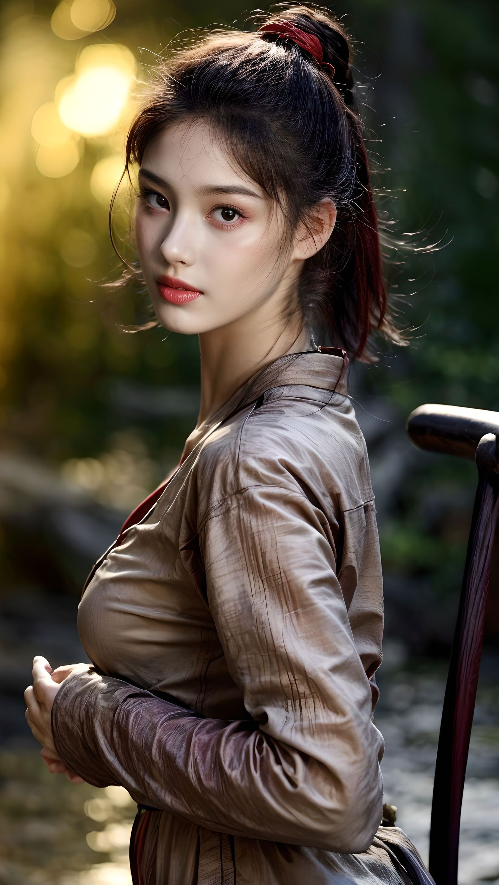 女侠插画图片壁纸