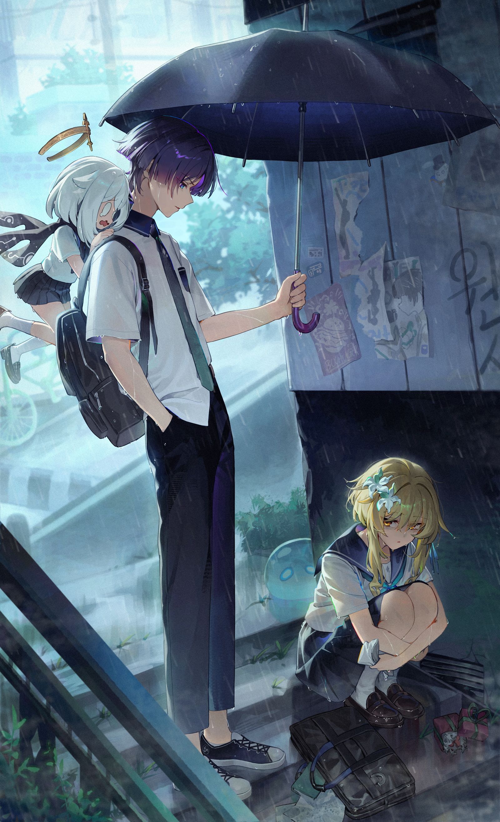 「……你在干什么？」插画图片壁纸
