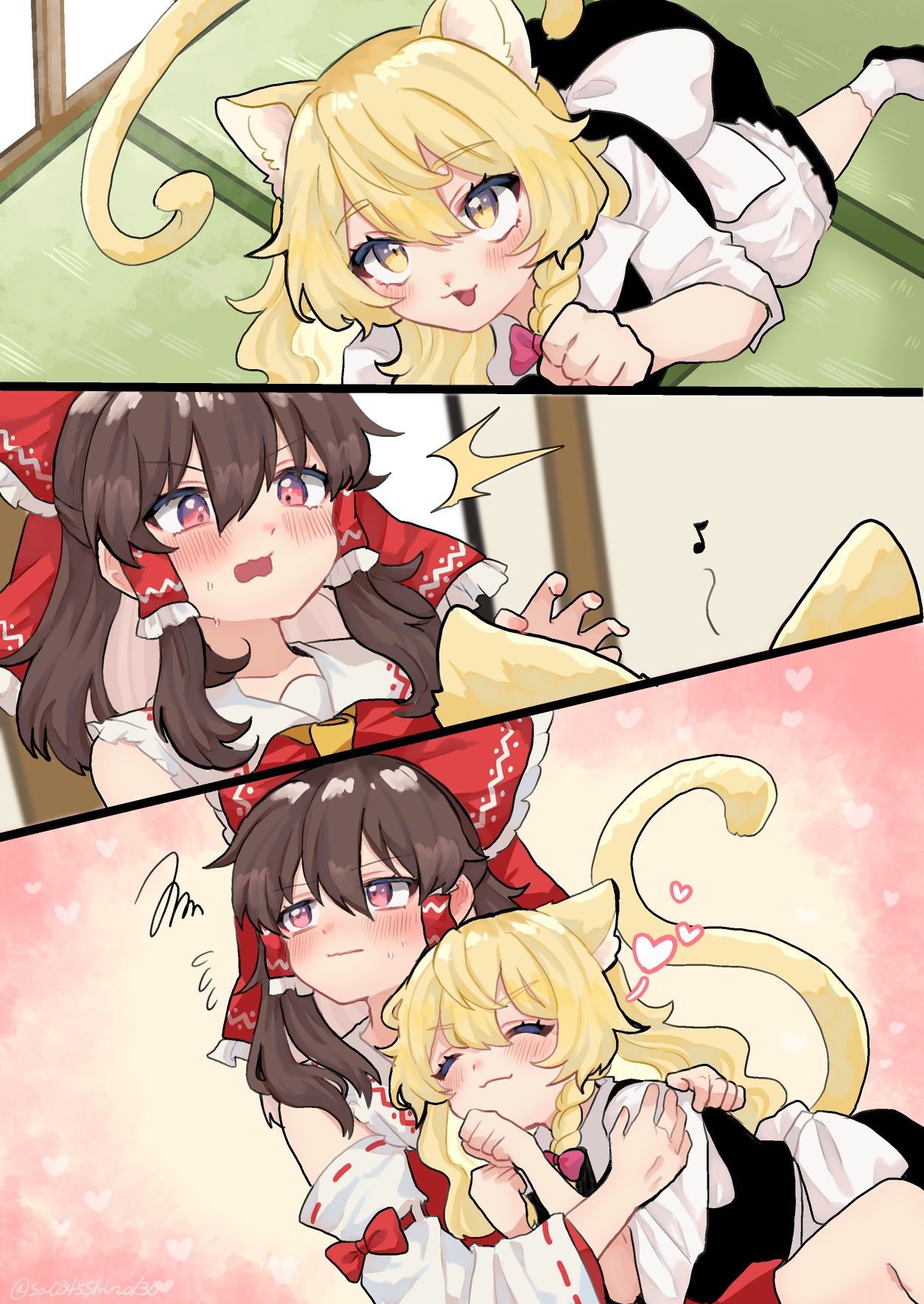 猫耳魔理沙插画图片壁纸