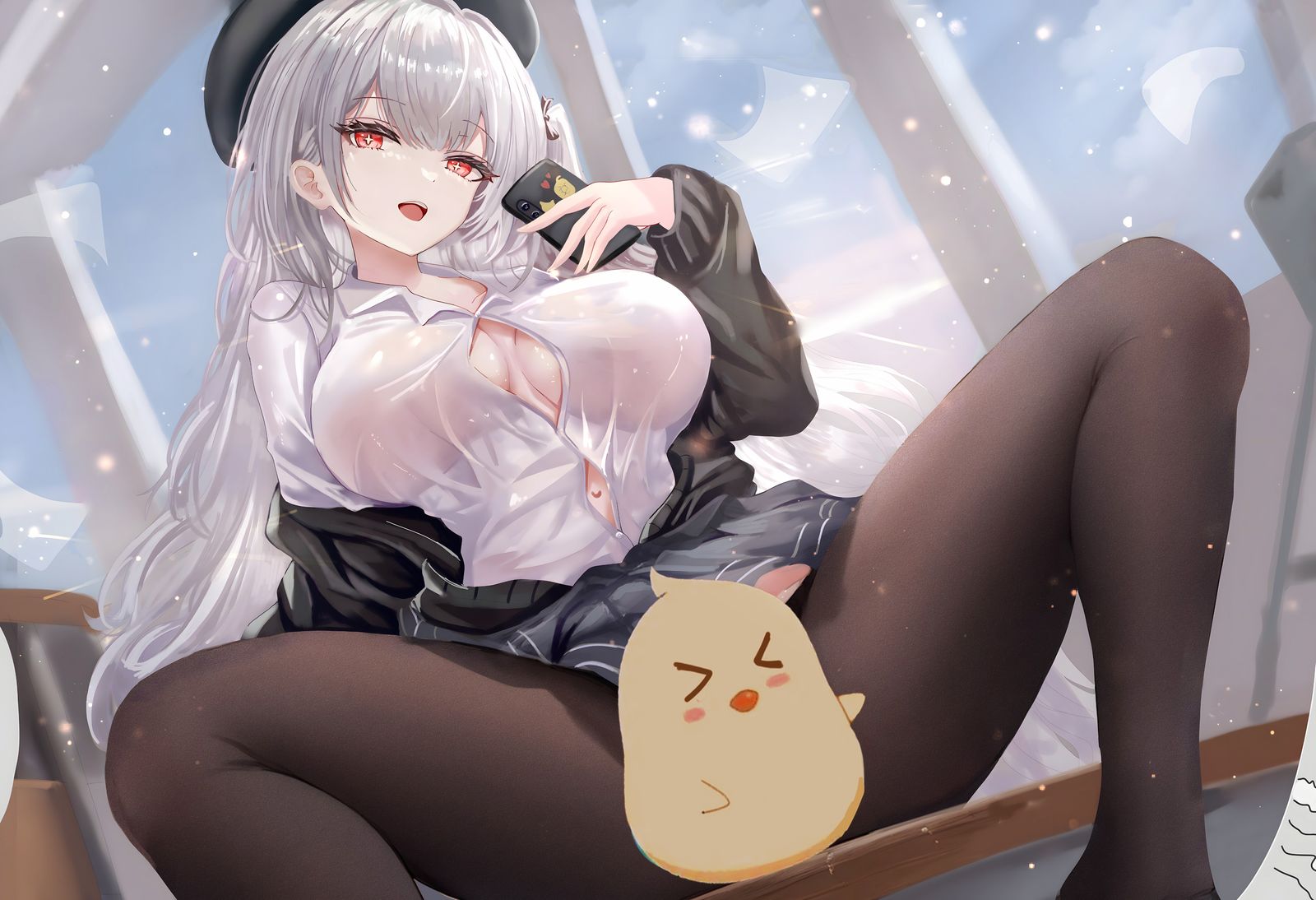 放学后的密谈？插画图片壁纸