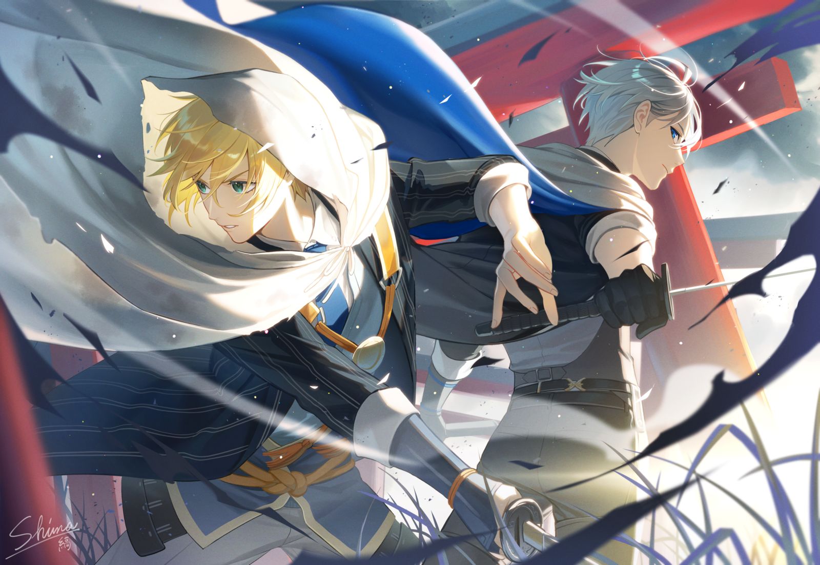 伯仲插画图片壁纸