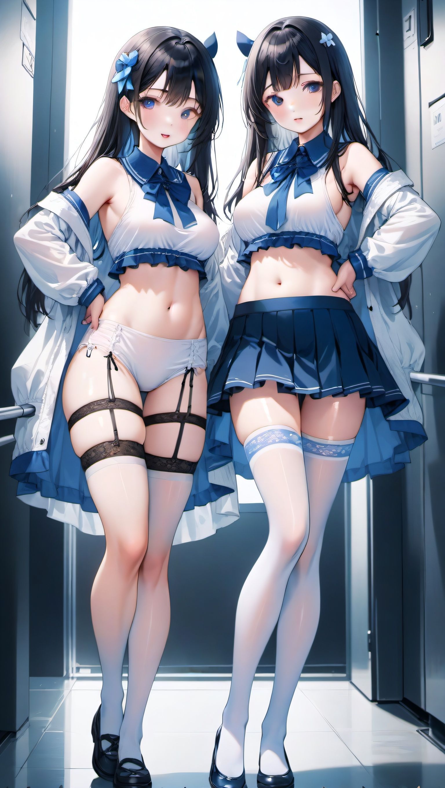 双女插画图片壁纸